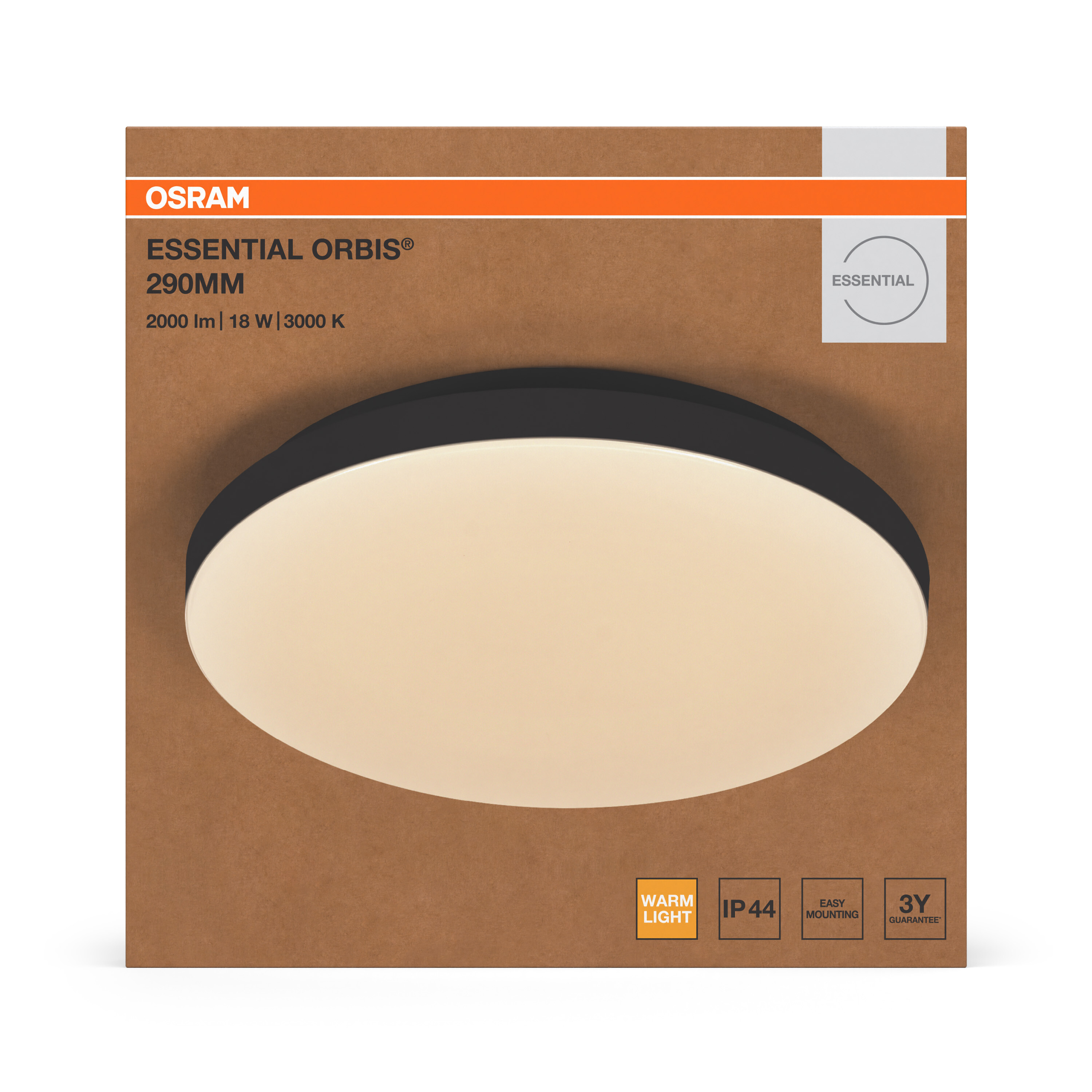 Osram ORBIS Essential 290 18W 830 IP44, schwarz