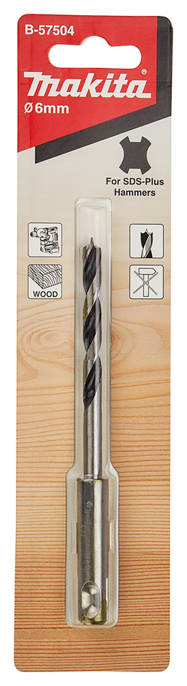 Makita SDS-PLUS Holzbohrer 6 mm Makita SDS-PLUS Holzbohrer 6 mm
