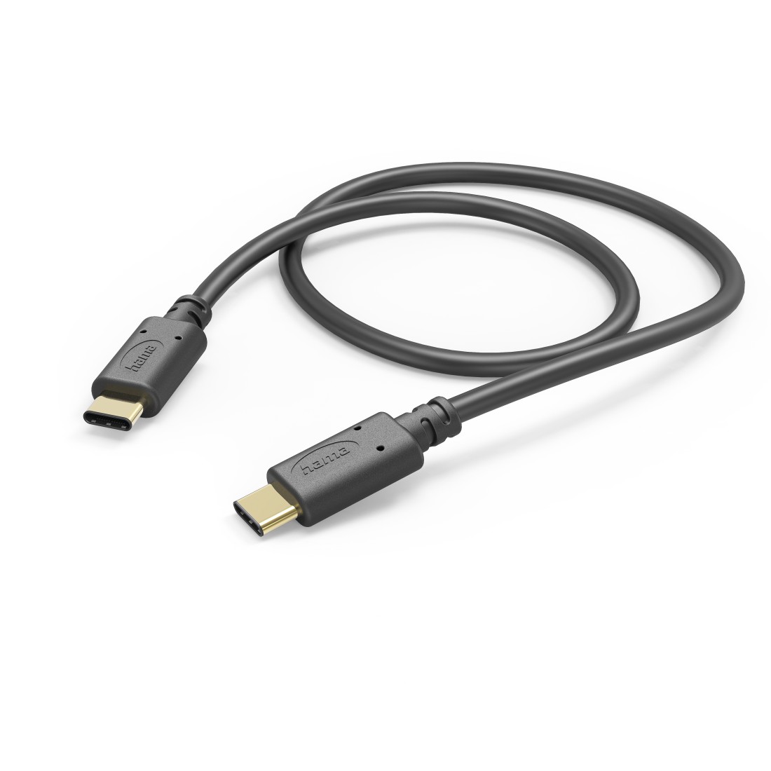 Hama USB-Kabel,USB-C-USB-C,1 m, schwarz Hama USB-Kabel,USB-C-USB-C,1 m, schwarz