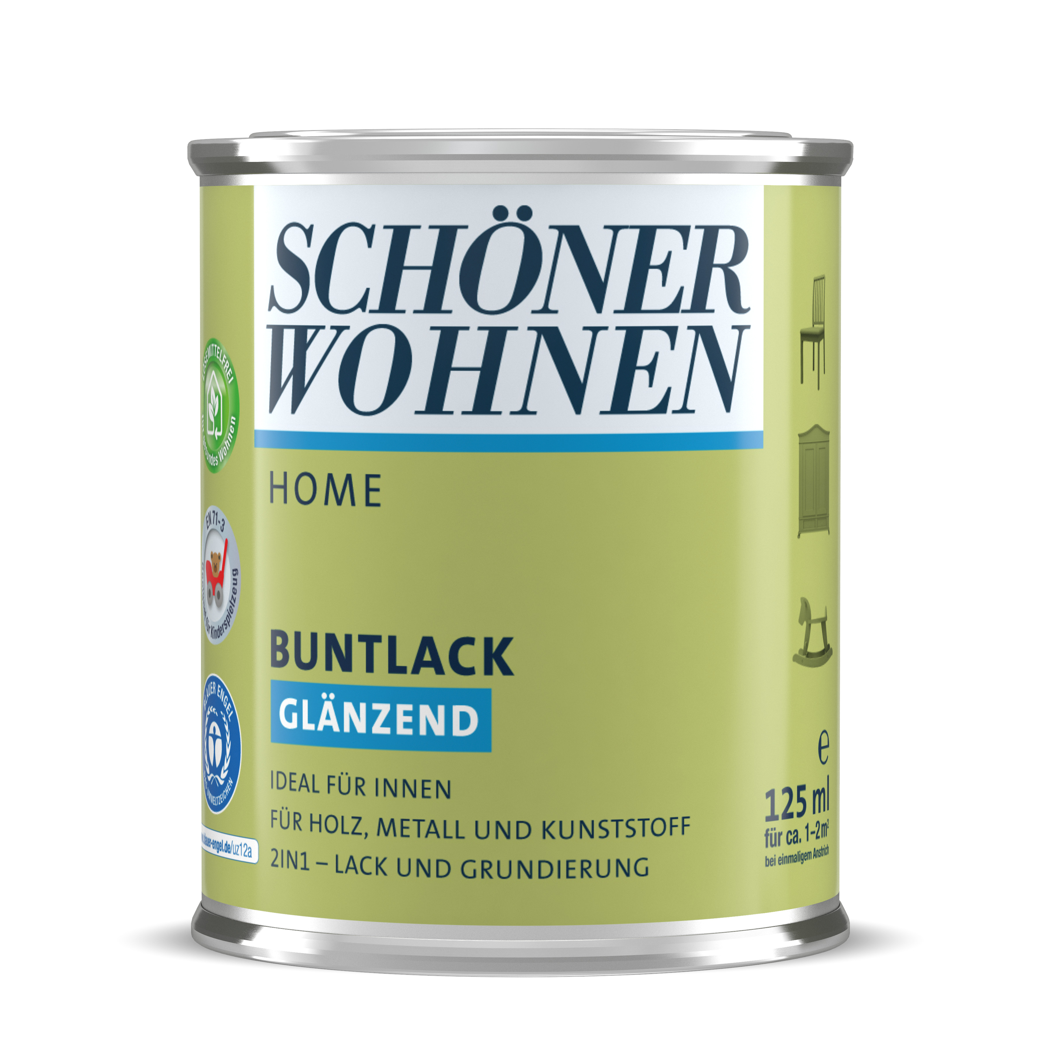 Schöner Wohnen Home Buntlack, glänzend, limettengrün