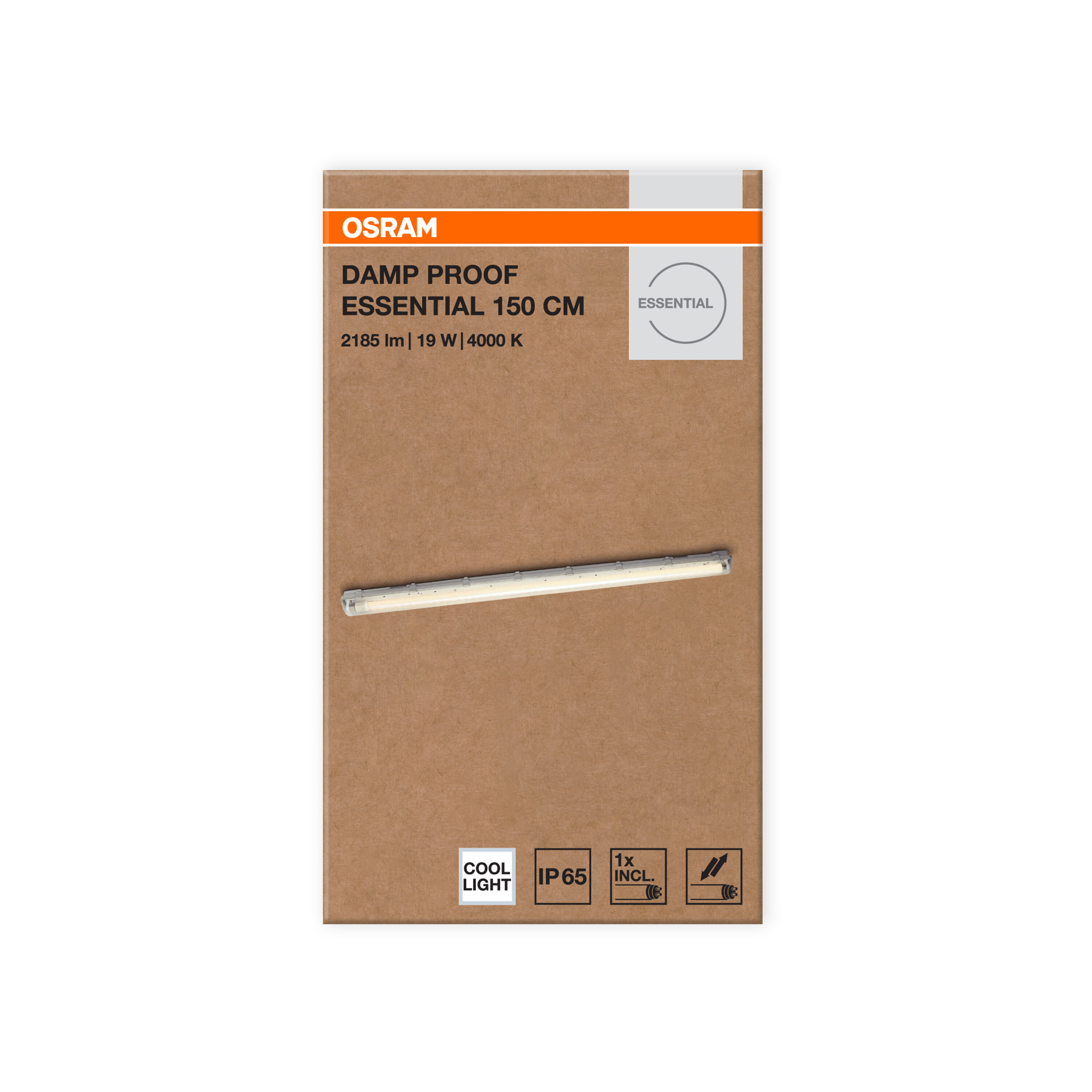 Osram Feuchtraumlampe Essential, 150 cm, 1x19W