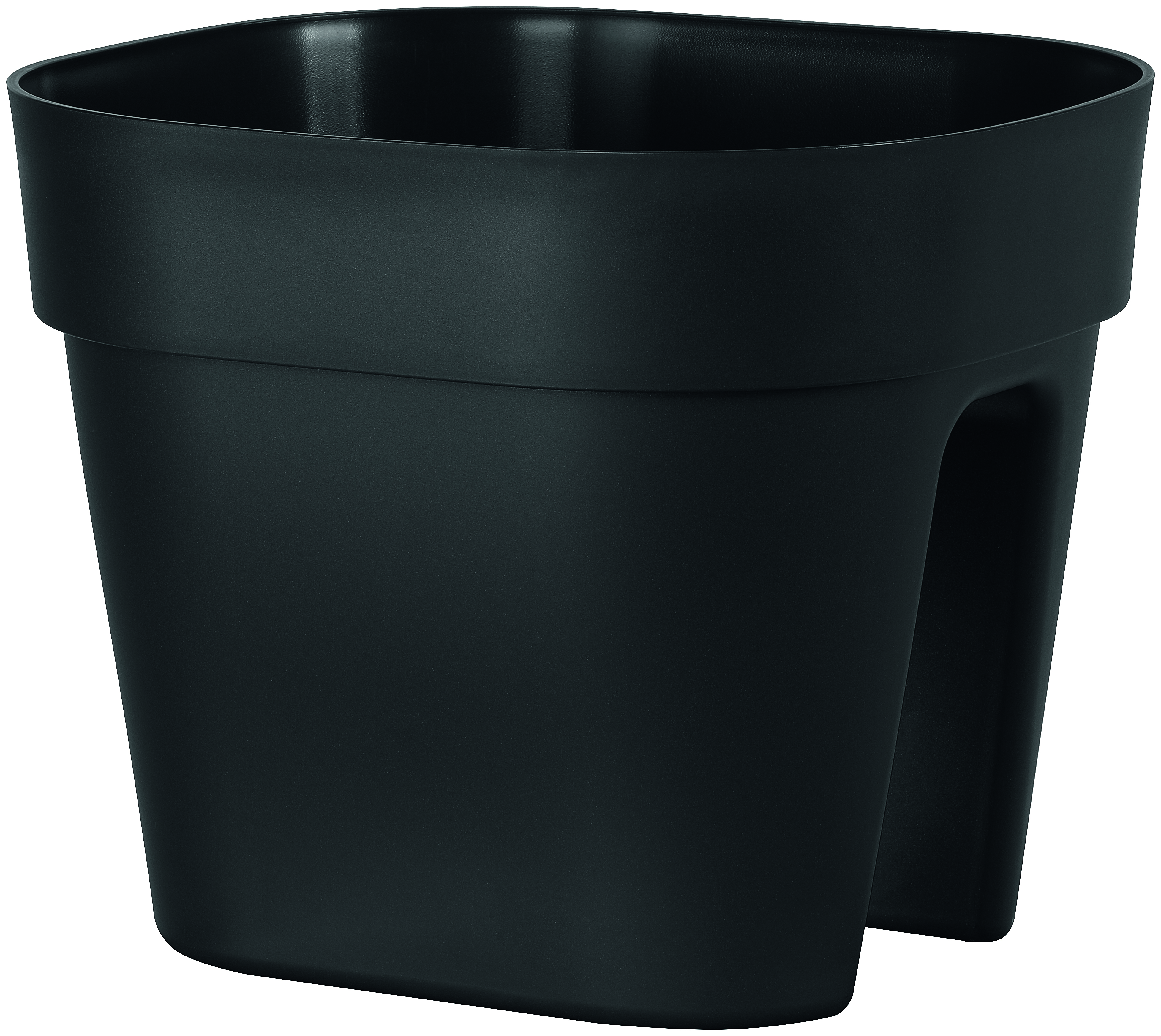 Geli Geländertopf XXL ca. 28 cm, anthrazit Geli Geländertopf XXL ca. 28 cm, anthrazit