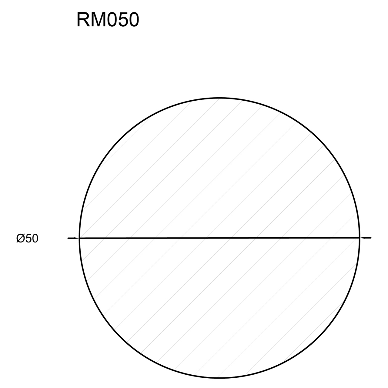 544219-Querschnitt Neuhofer Rundstab, 5 cm