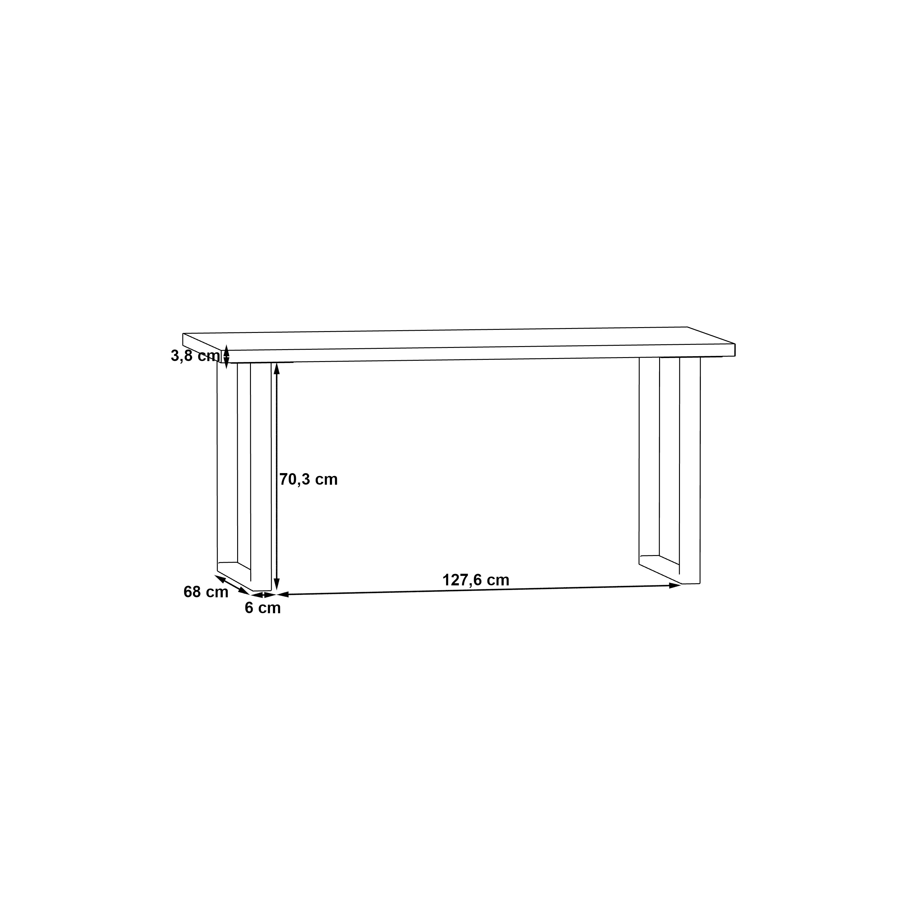 Forte Schreibtisch K1, 160 cm