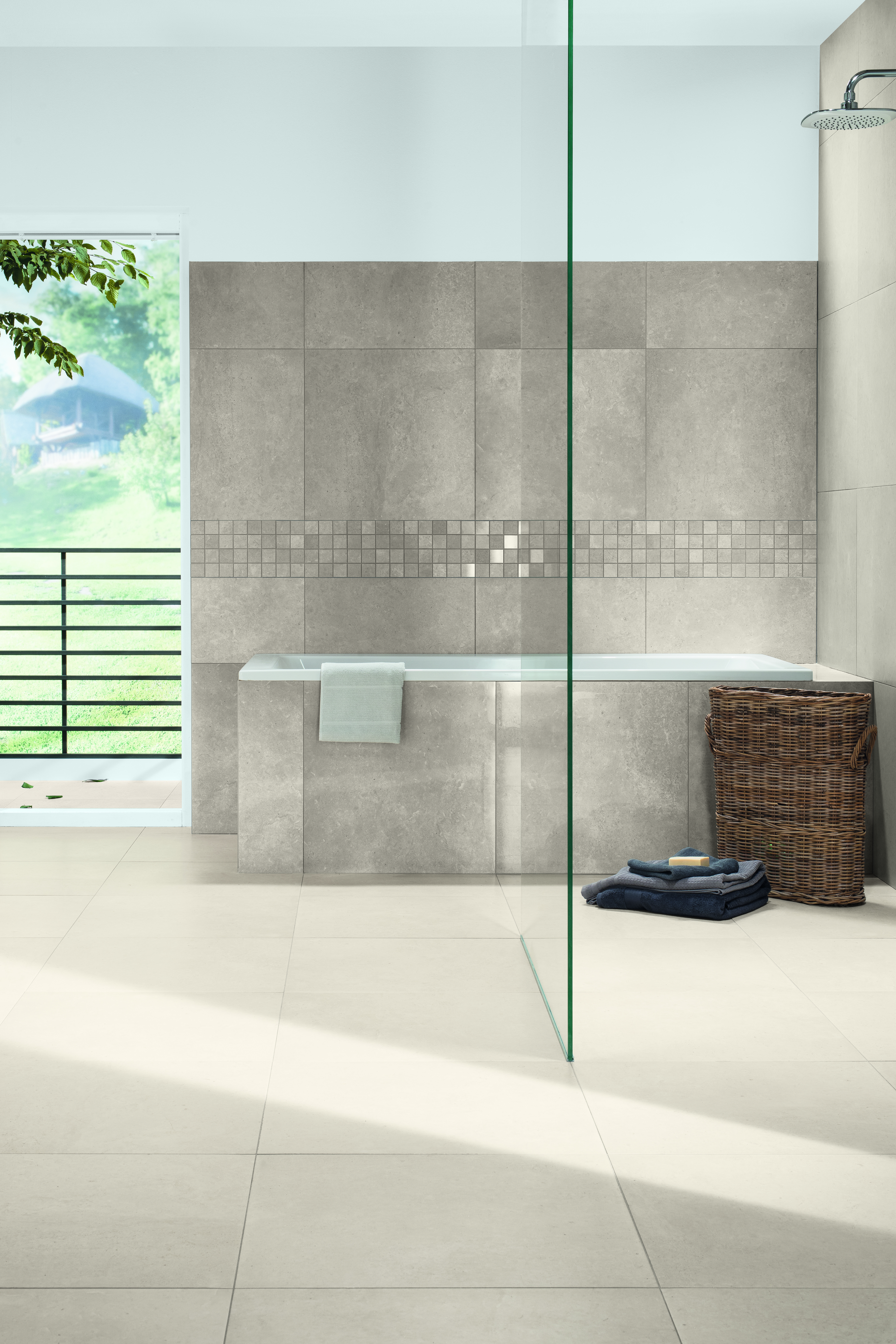 Lasselsberger Kalkstein Mosaik Lime beige, 30 x 30 cm