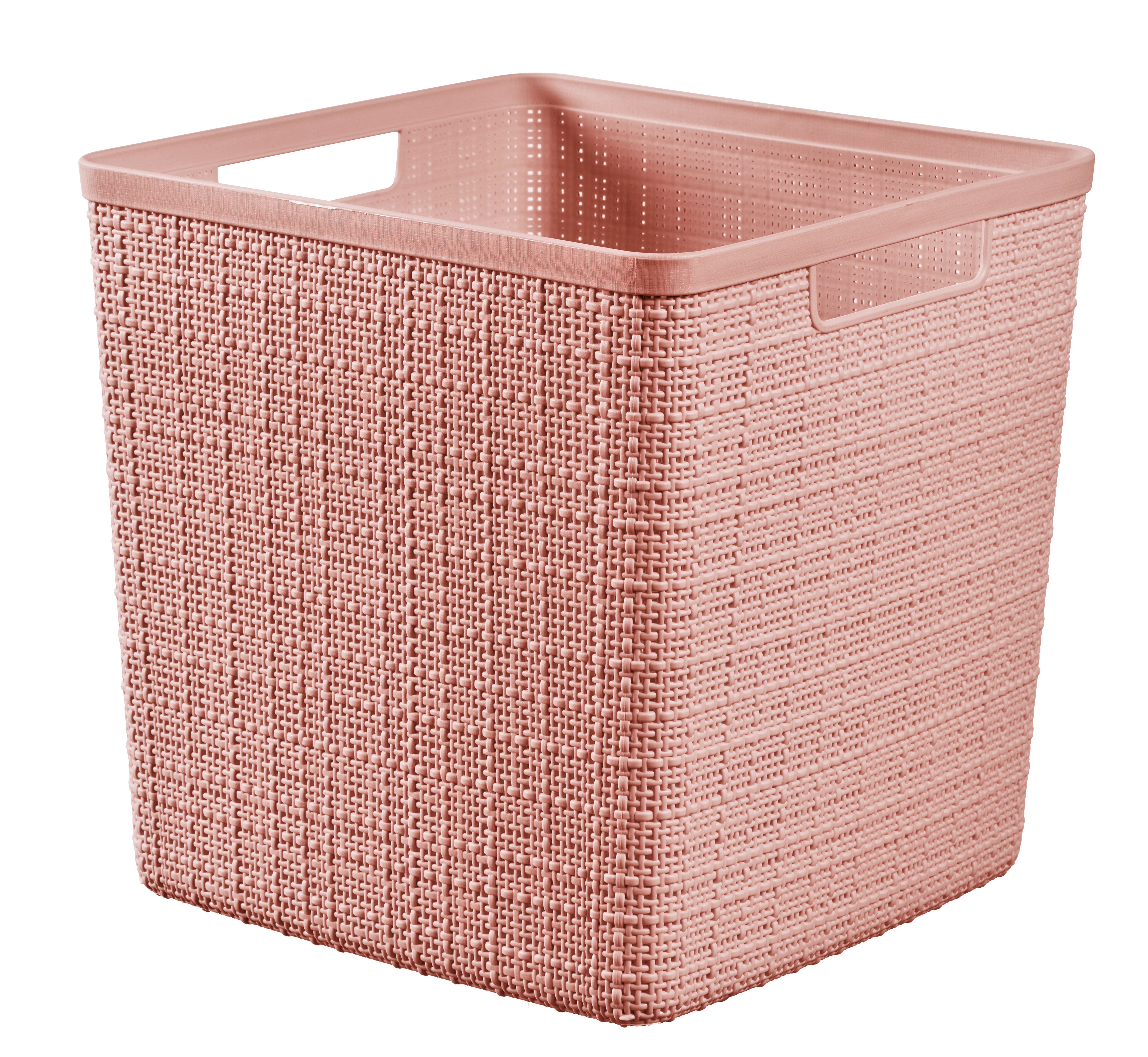013519 Keter Jute Recycling Aufbewahrungsbox Cube, 17 L