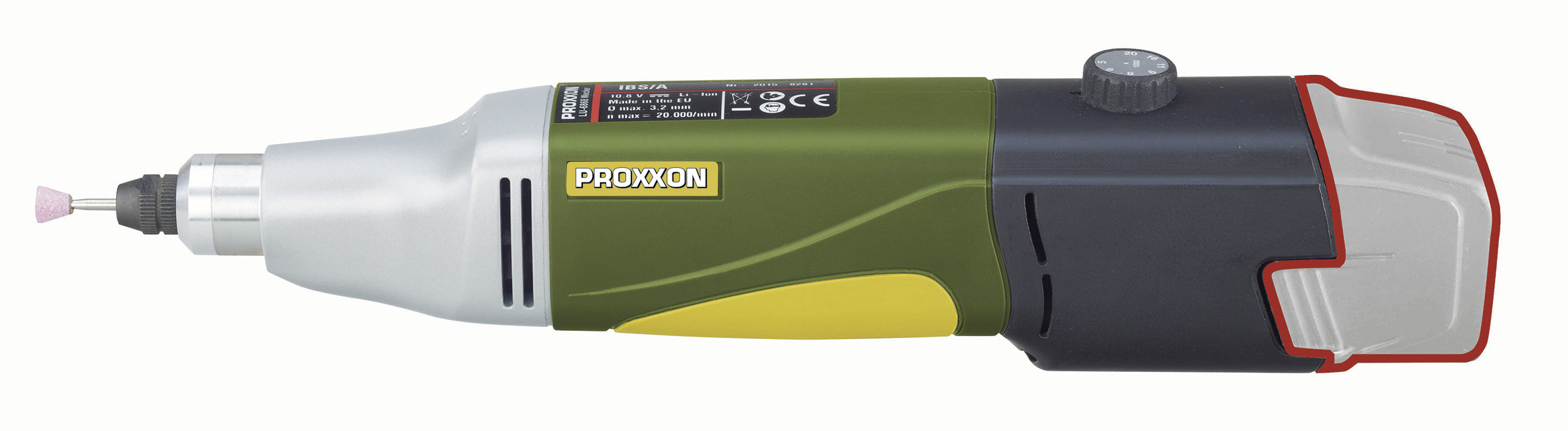 Proxxon Akku-Industrie-Bohrschleifer IBS/A im Karton Proxxon Akku-Industrie-Bohrschleifer IBS/A im Karton