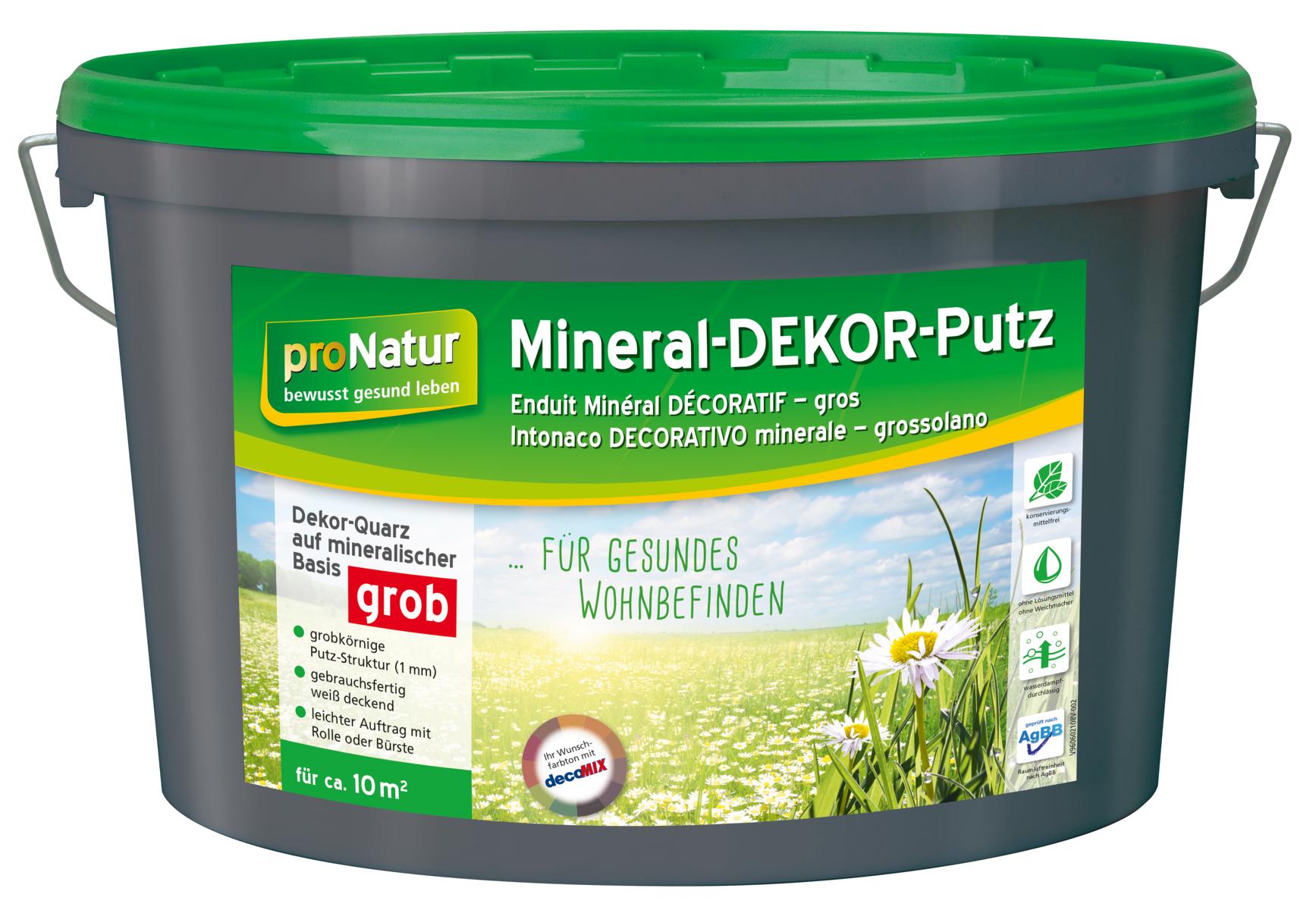 4016215107423 proNatur Mineral-Dekor Putz grob, 8 kg