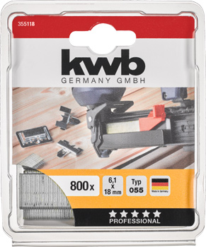 355118-300 Kwb Heftklammern 055/C 18 mm