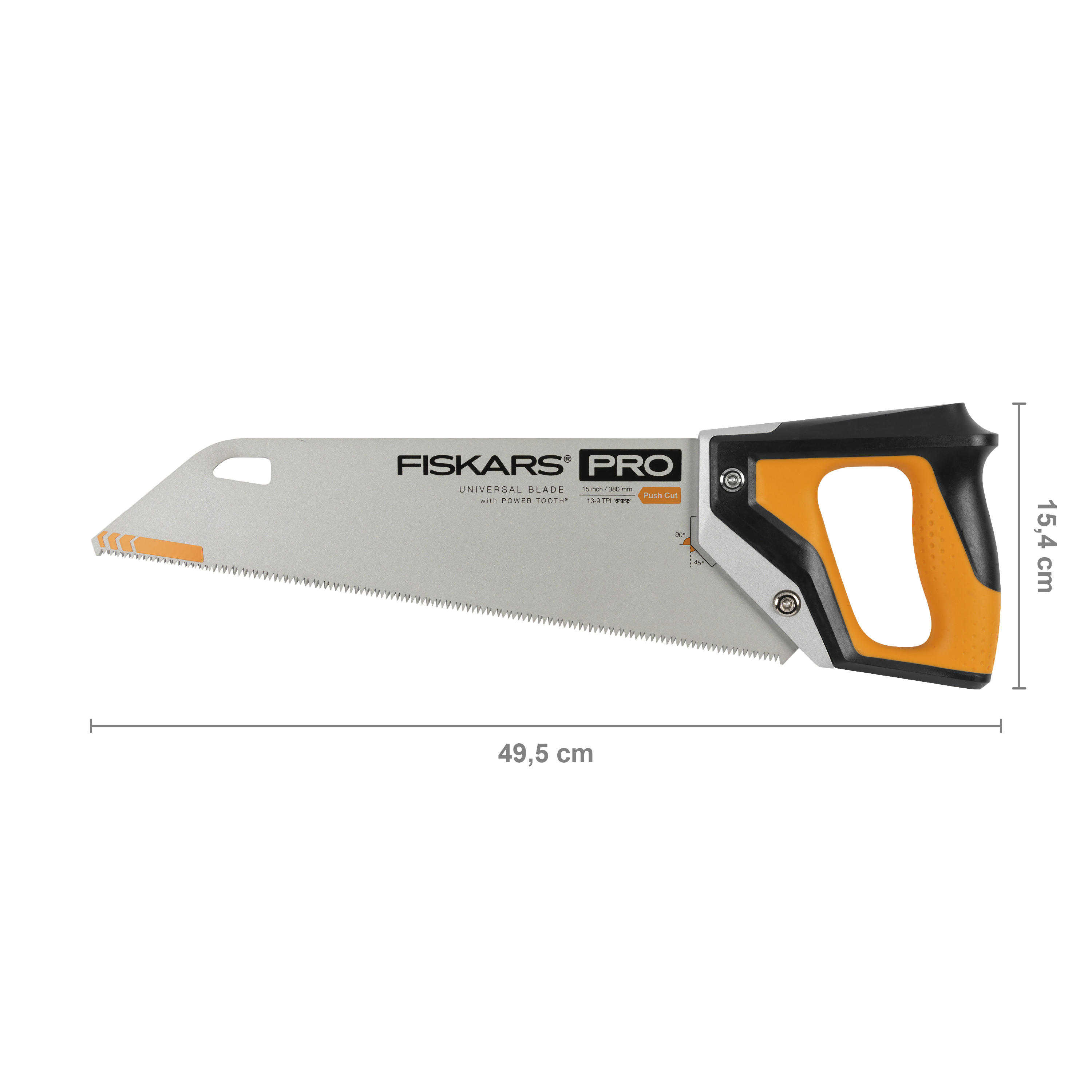 Fiskars PowerTooth Handsäge, 38 cm, 9 TPI Fiskars PowerTooth Handsäge, 38 cm, 9 TPI