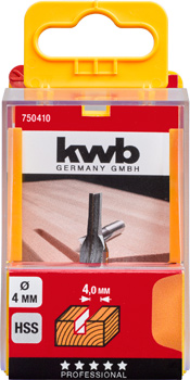 Kwb HSS-Nutfräser, 4 mm