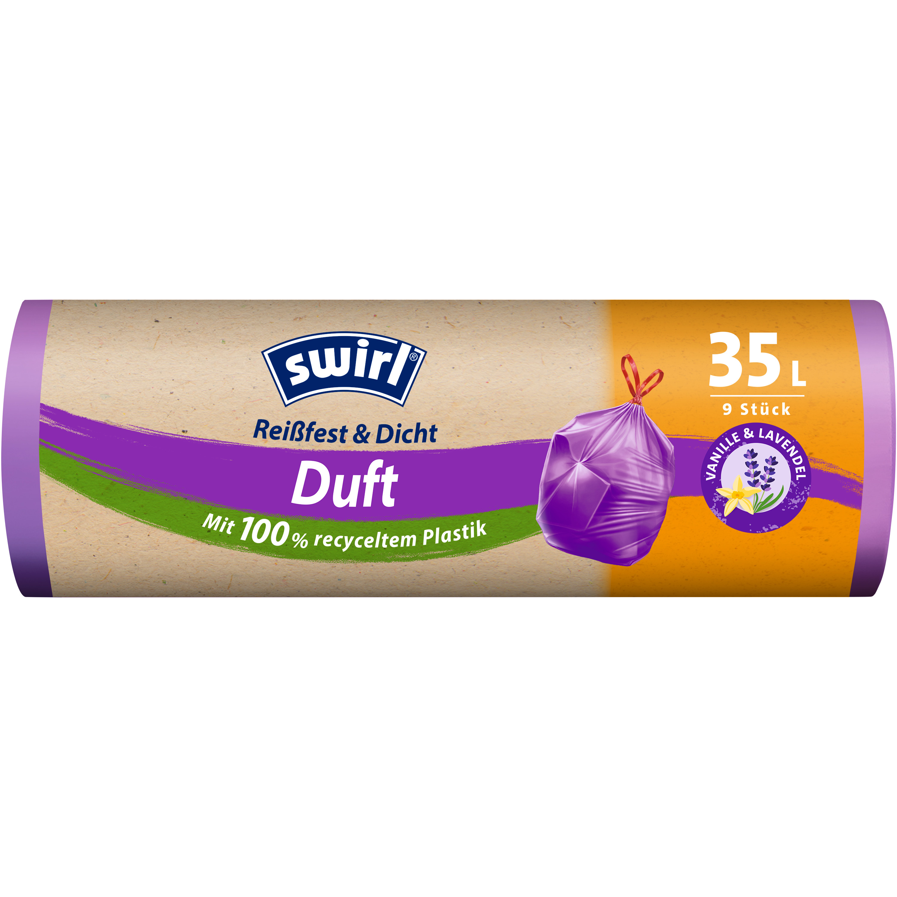 Swirl® Duft-Müllbeutel Vanille-Lavendel, 35 l Swirl® Duft-Müllbeutel Vanille-Lavendel, 35 l