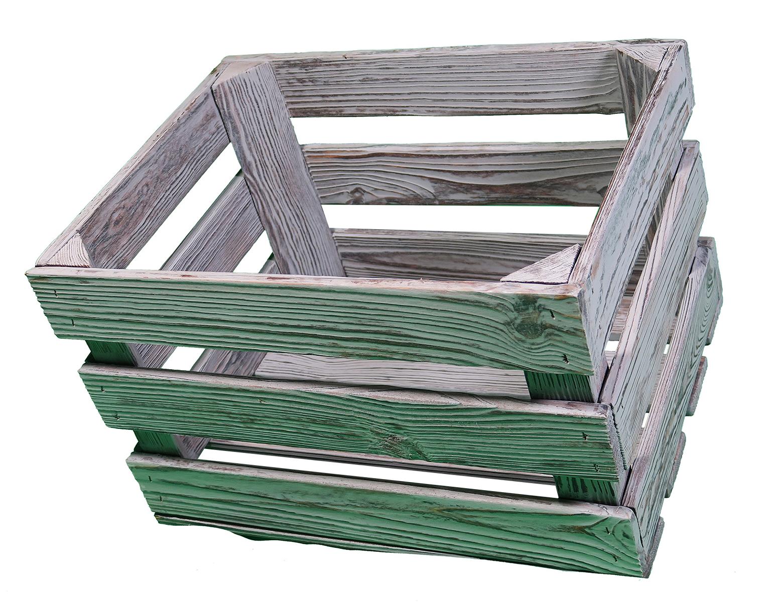 K1600_904761_5 Waldsehnen Holzkiste, grau, 40 cm