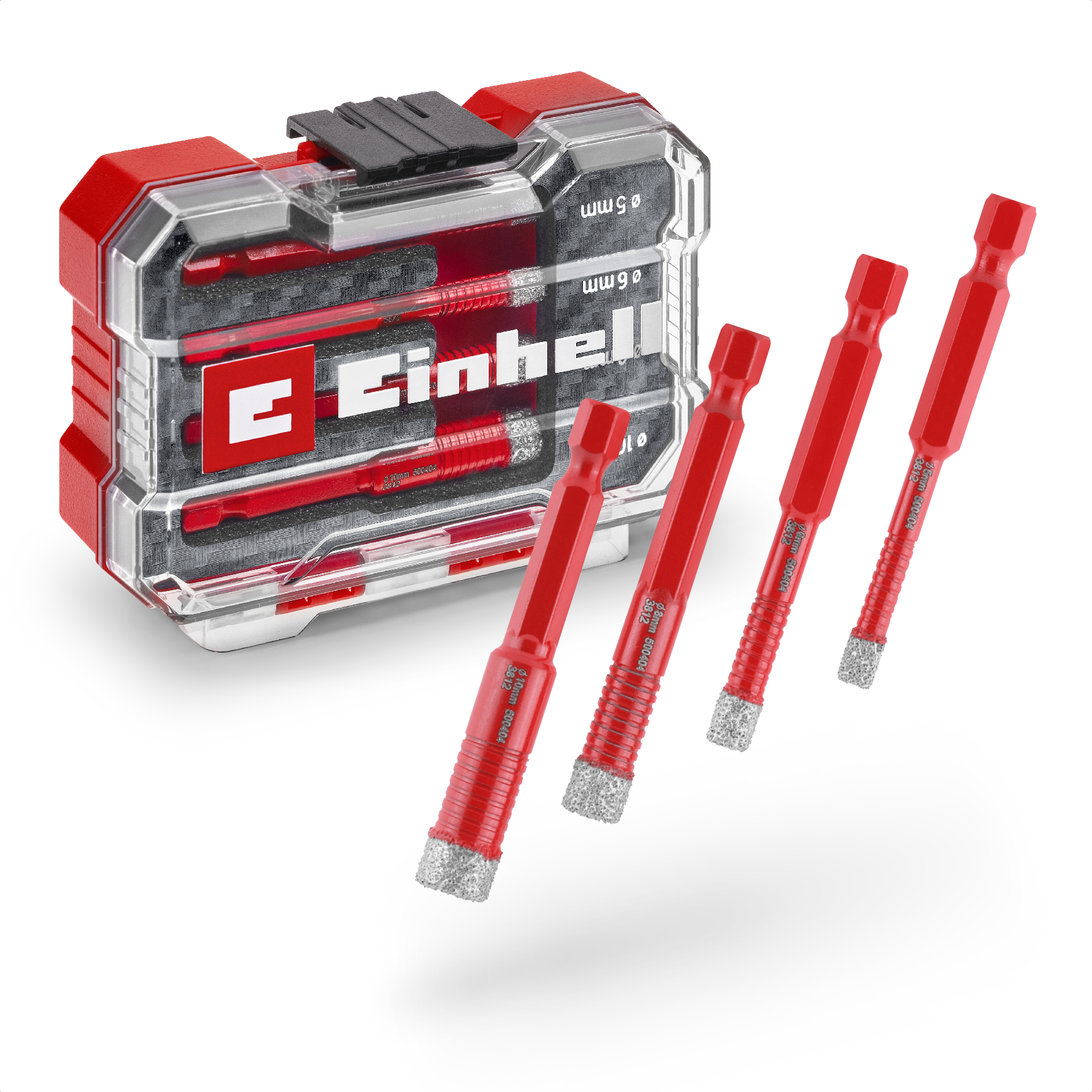 Einhell Diamant-Fliesenbohrer-Set, XS-CASE, 4-tlg.