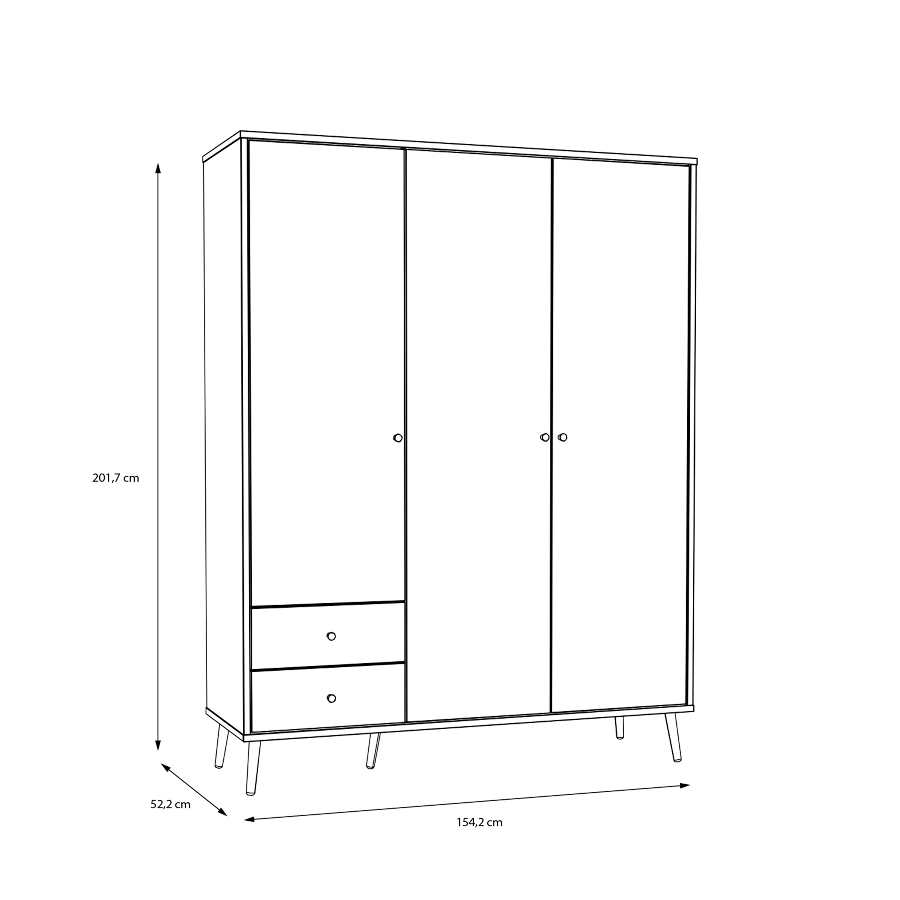 Forte Easy K Harl Kleiderschrank