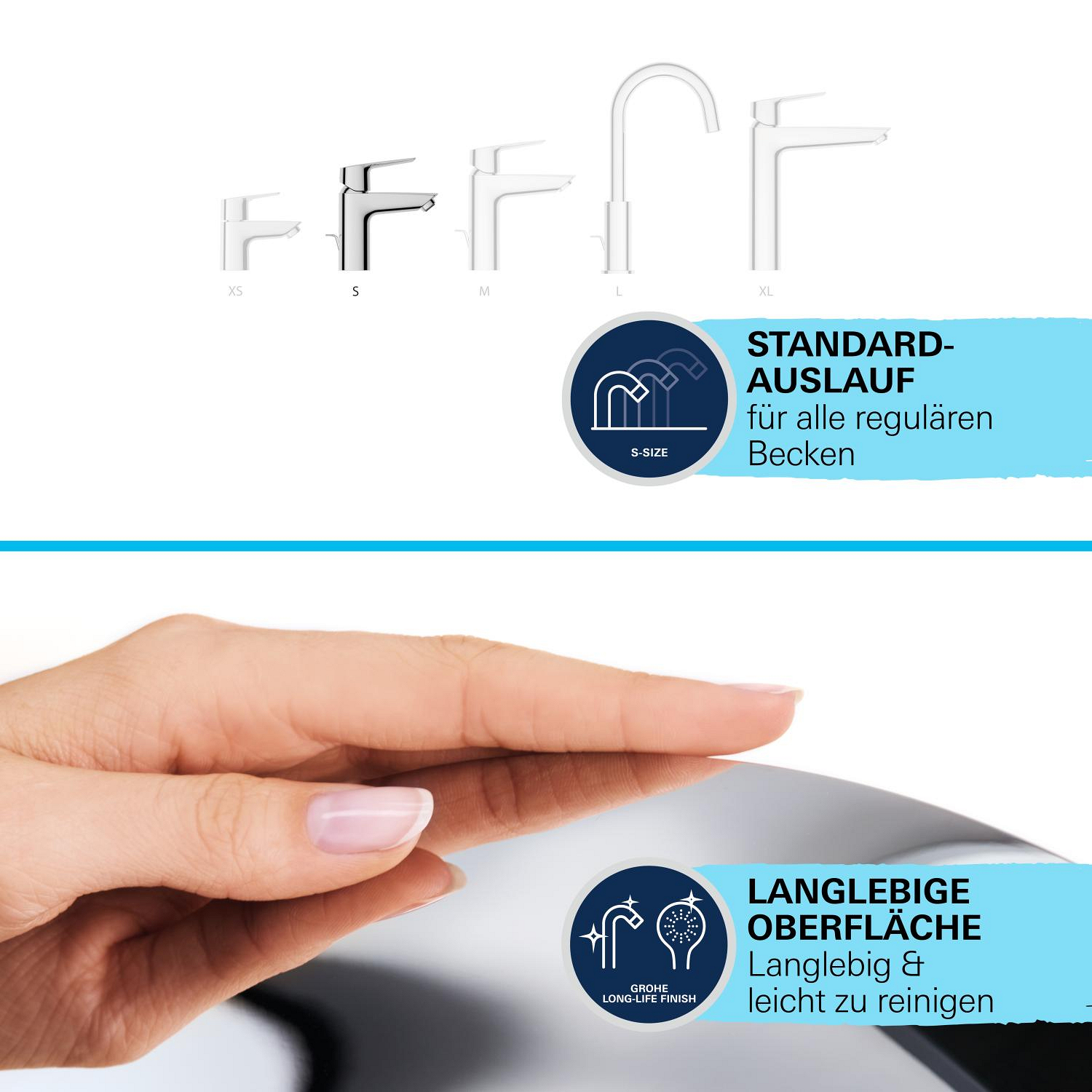 Grohe Start Einhand-Waschtischbatterie, 1/2" S-Size