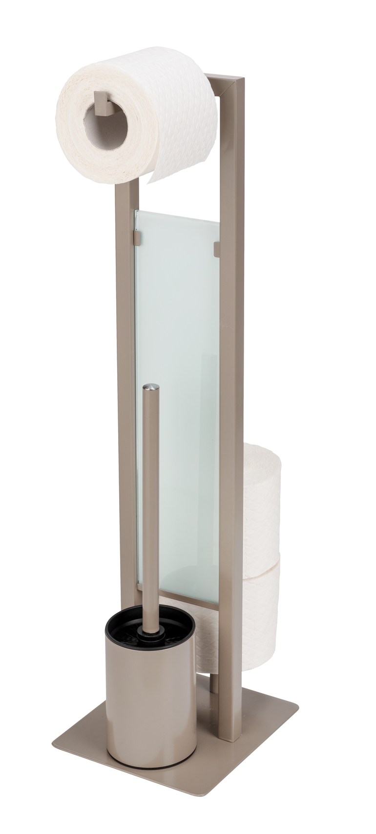 Wenko Stand WC-Garnitur Rivalta, taupe Wenko Stand WC-Garnitur Rivalta, taupe