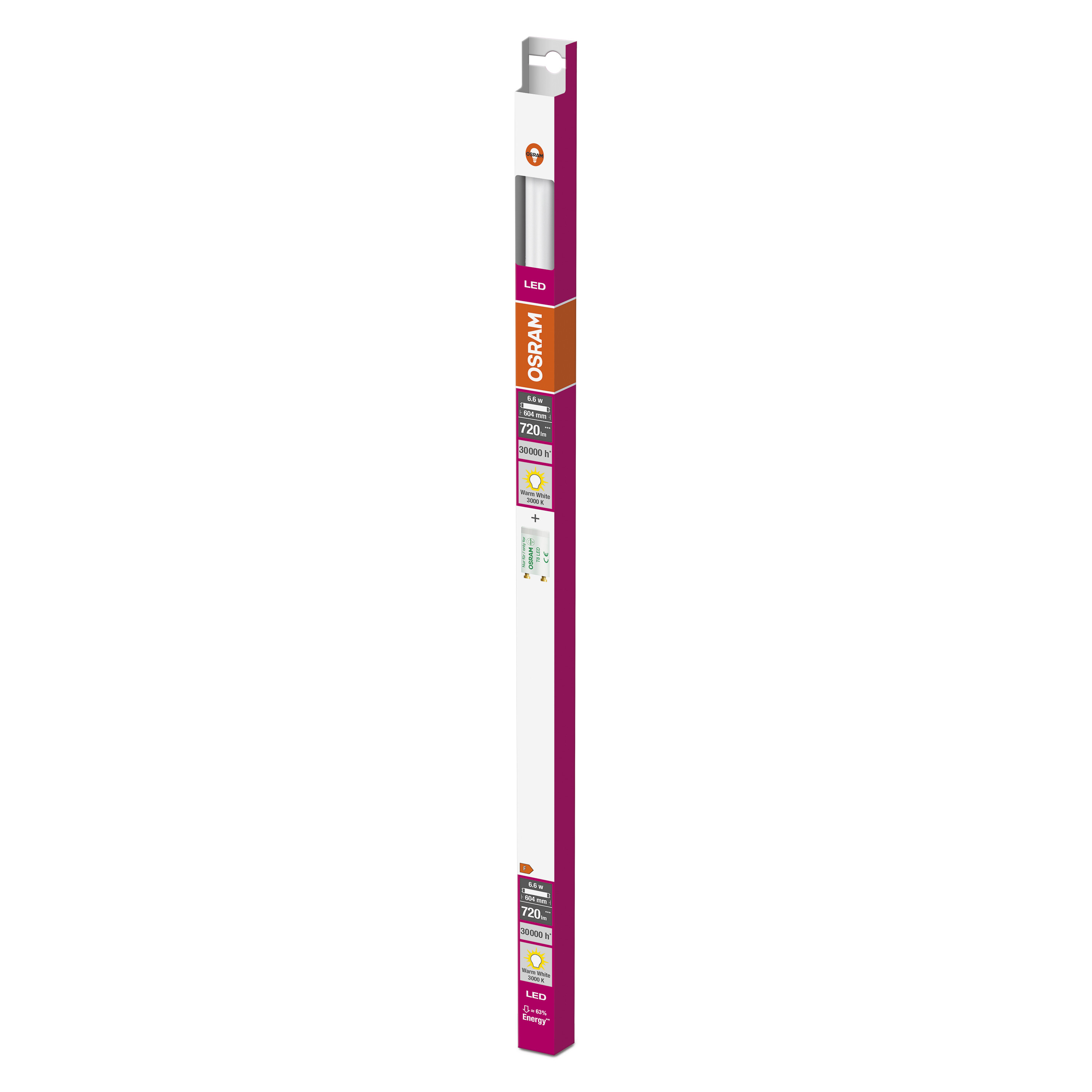 Osram LED Röhre TUBE T8, 60 cm, warmweiß