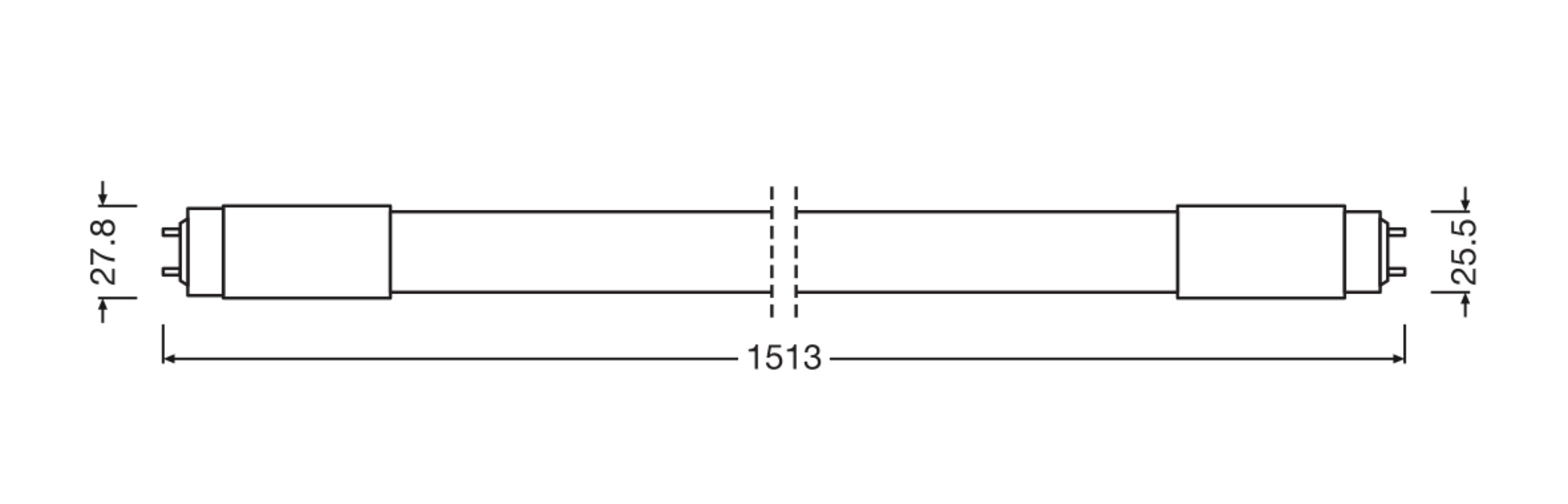 Osram LED Röhre TUBE T8 Universal, kaltes Tageslicht