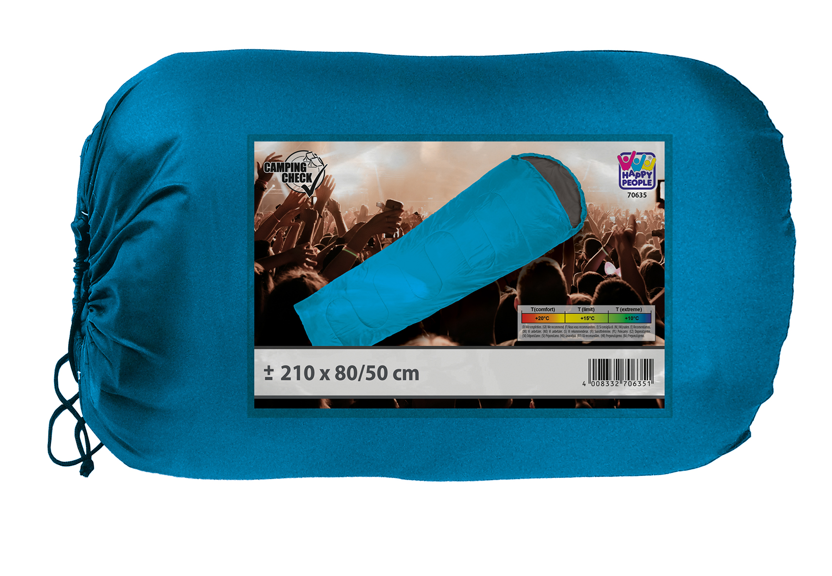 Happy Festival-Schlafsack, blau Happy Festival-Schlafsack, blau