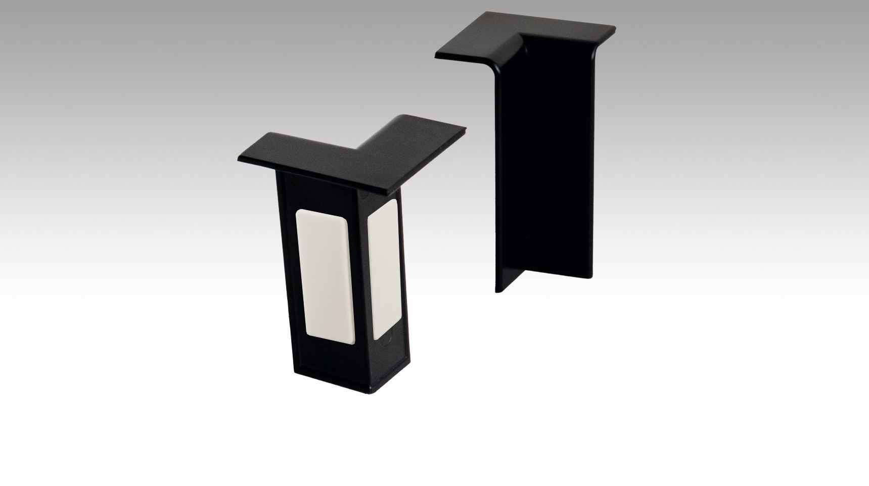 Moderna Innenecke ASL 60 schwarz, 4 Stück