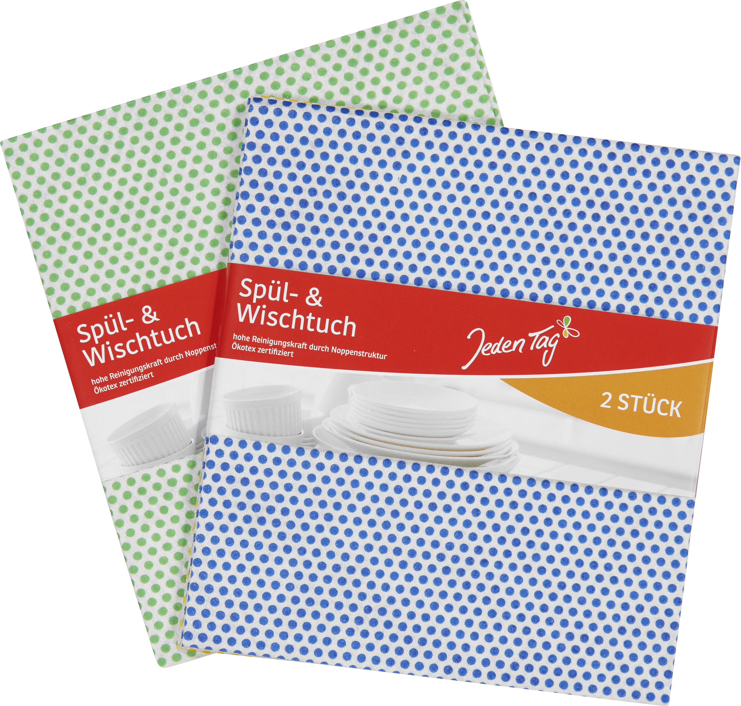 JEDEN TAG  SPÜL-&WISCHTÜCHER 2ER PACK