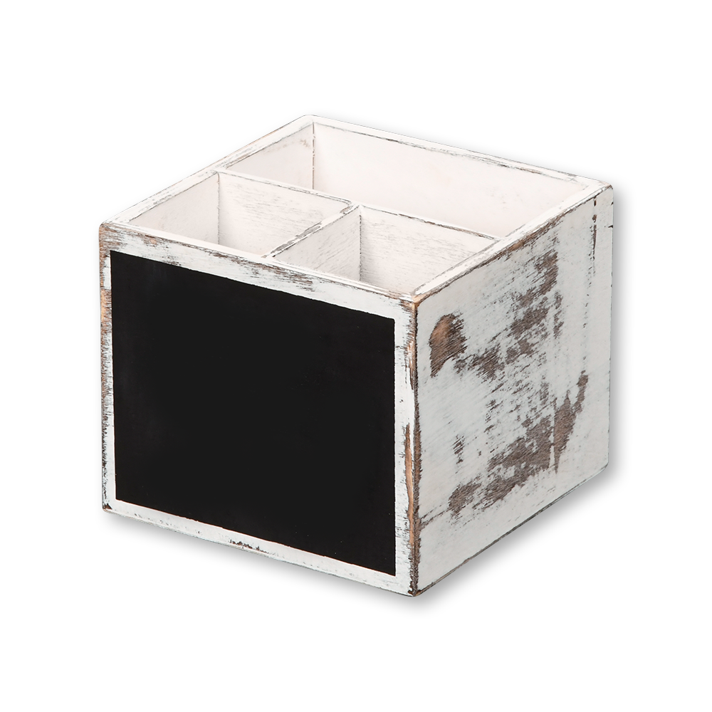 Kesper Besteckbox, Vintage, weiß, 12 x 12 x 10 cm Kesper Besteckbox, Vintage, weiß, 12 x 12 x 10 cm