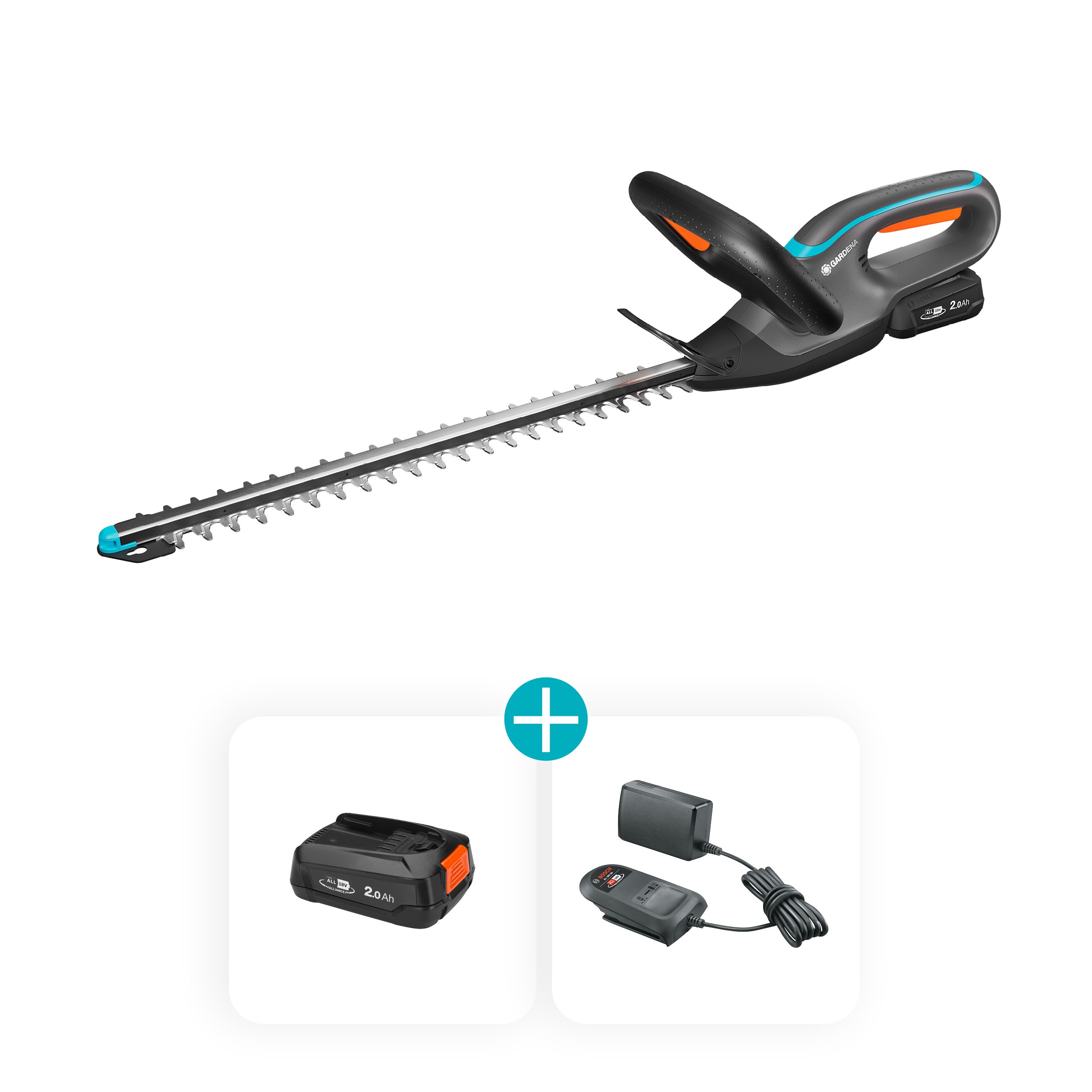 Gardena Akku-Heckenschere EasyCut 45/18V P4A, Ready-To-Use Set