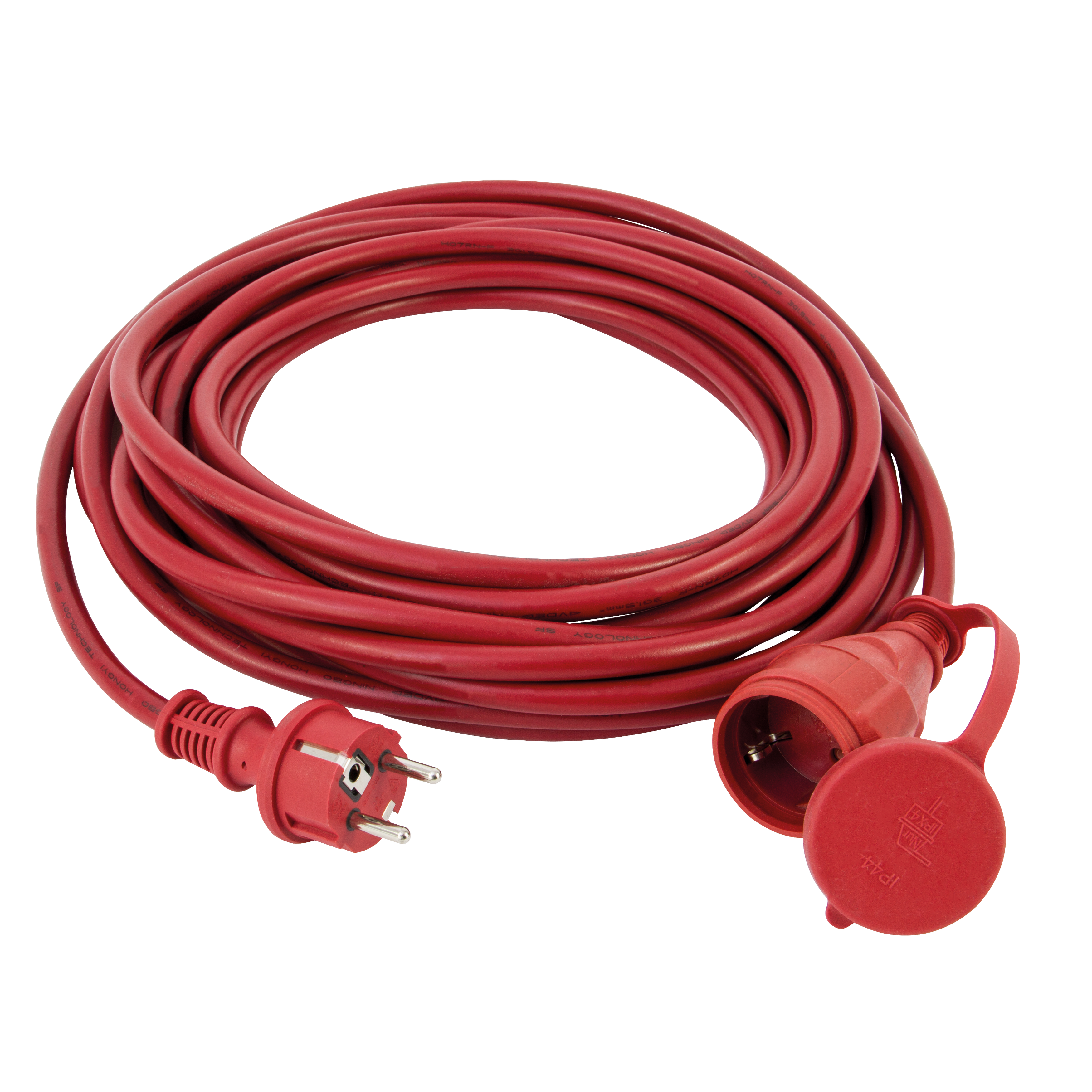 REV Verlängerungskabel Schutzkontakt H05RR-F 3G1,5 IP44, 25 m, rot