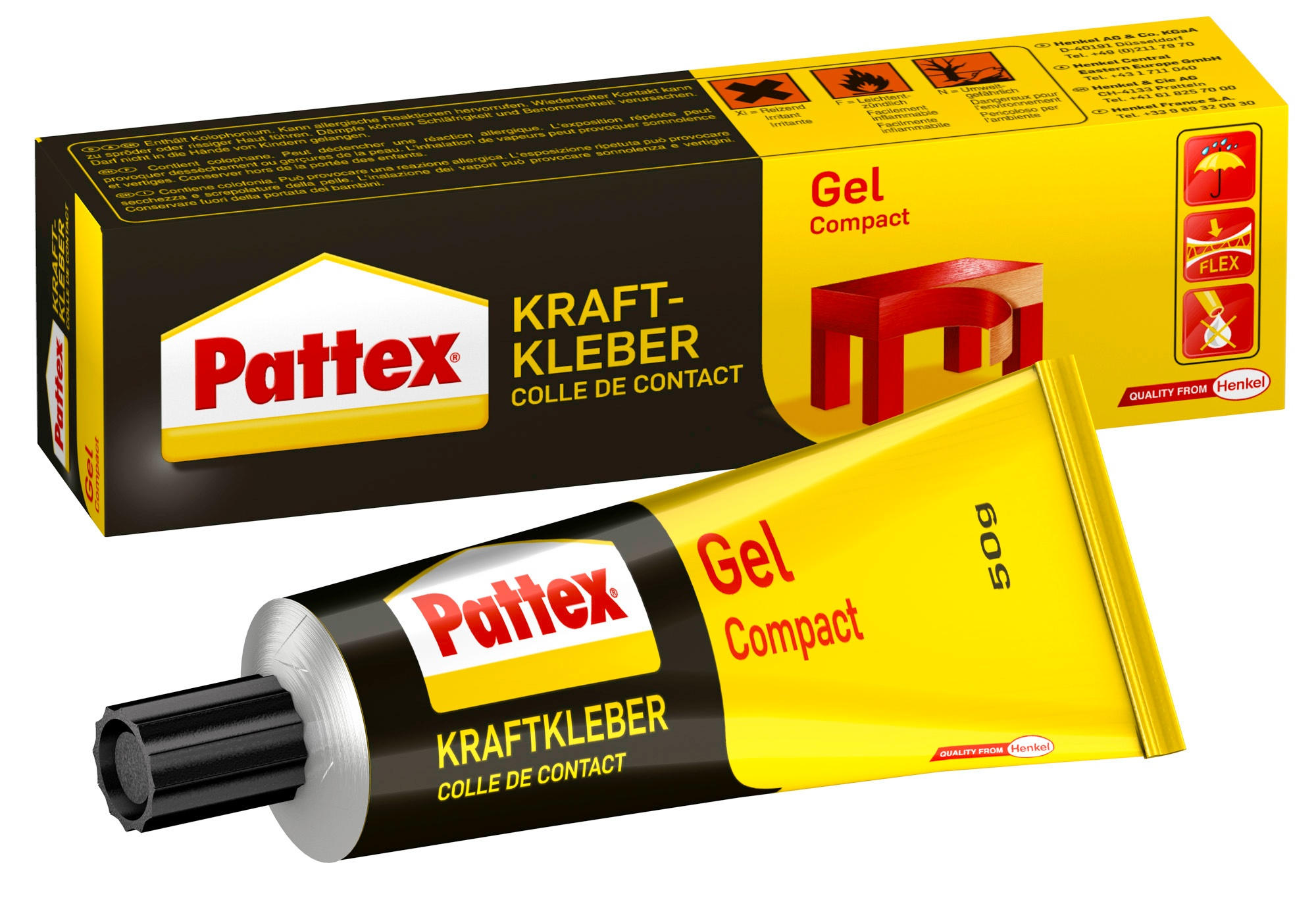 4015000070911 Pattex Kraftkleber Gel Compact, 50 g