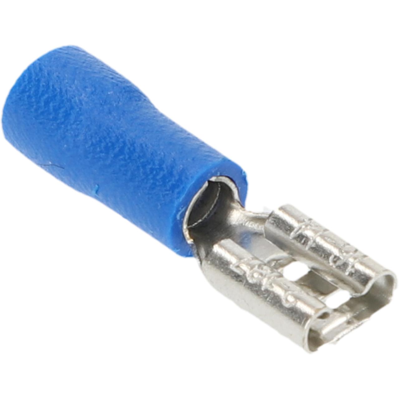 297591 FLACHSTECKHÜLSEN BLAU 4,8MM, 20X