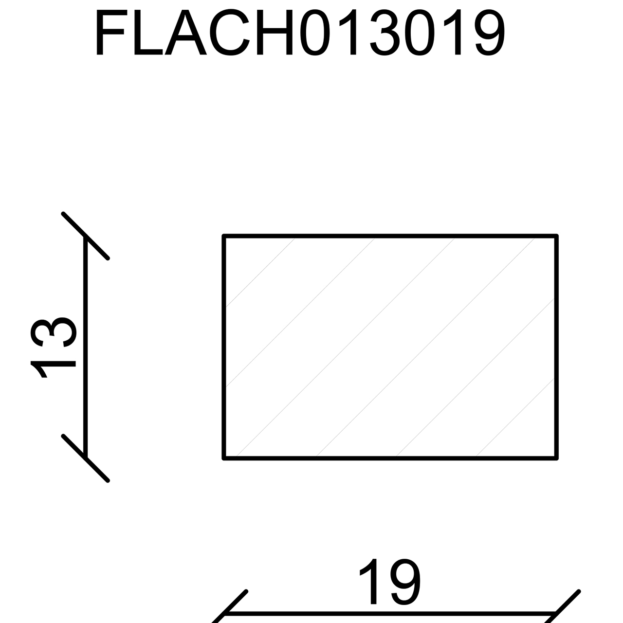 544212-Querschnitt Neuhofer Flachleiste, Fichte/Kiefer astrein roh