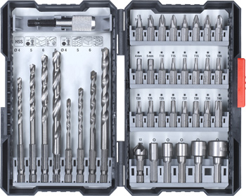108960-190 Kwb Bit-Bohrer-Box Universal, 39-tlg.