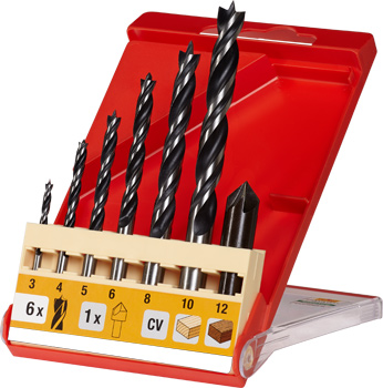 Kwb Holzspiralbohrer 3 - 10 m, 7-tlg.