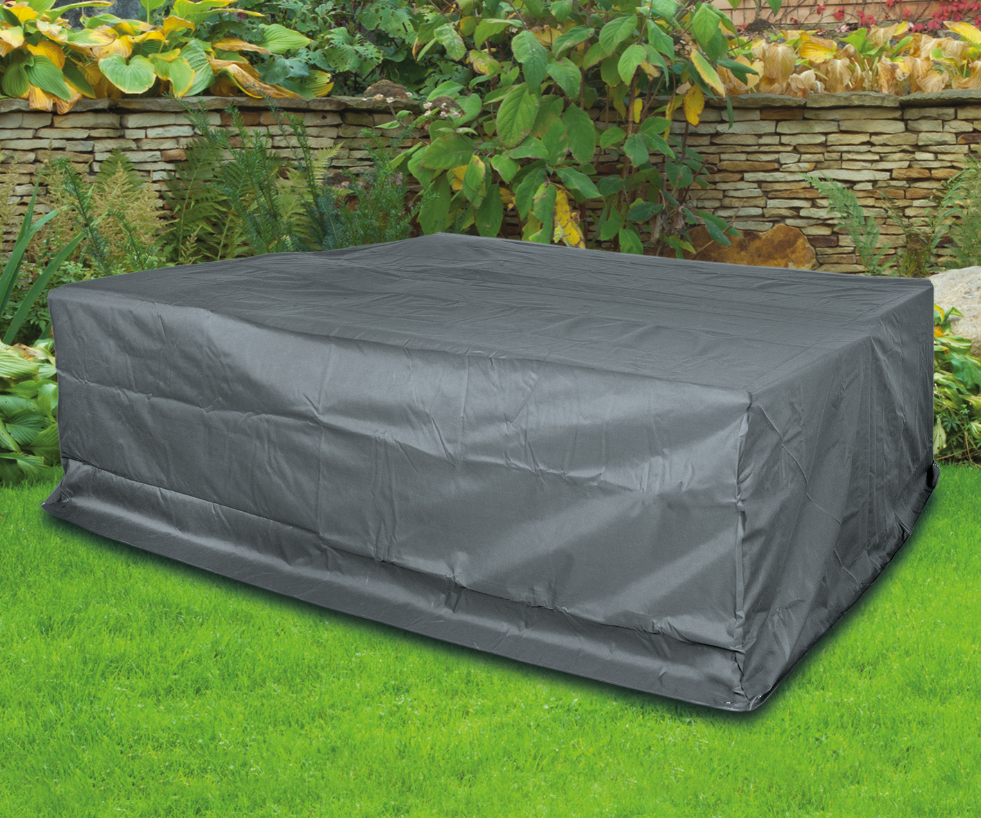 Happy Schutzhülle für Deluxe Rattan- Gartenmöbel-Garnitur Happy Schutzhülle für Deluxe Rattan- Gartenmöbel-Garnitur