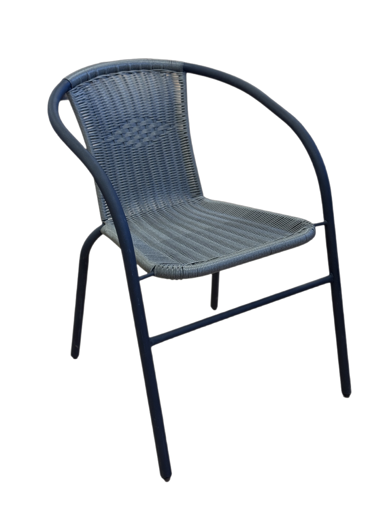 Bistrostuhl Polyrattan, schlamm-braun