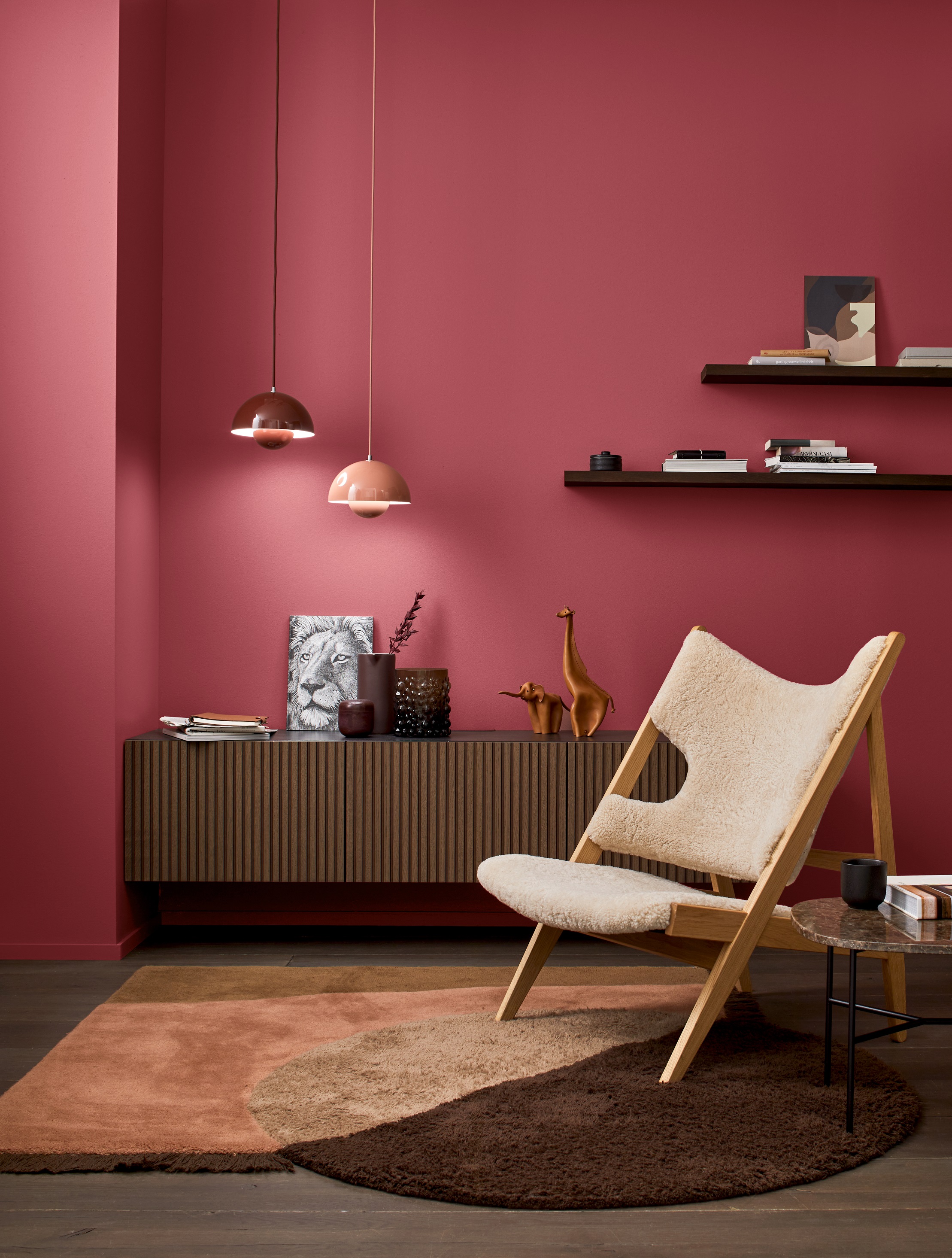 Alpina Pure Farben Beerenrot, 2,5 Liter