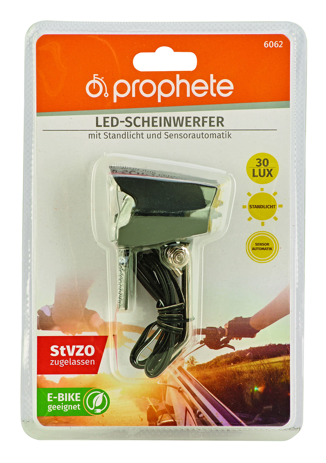 Prophete LED-SCHEINWERFER 30 LUX MIT STANDLICHT + SENSOR