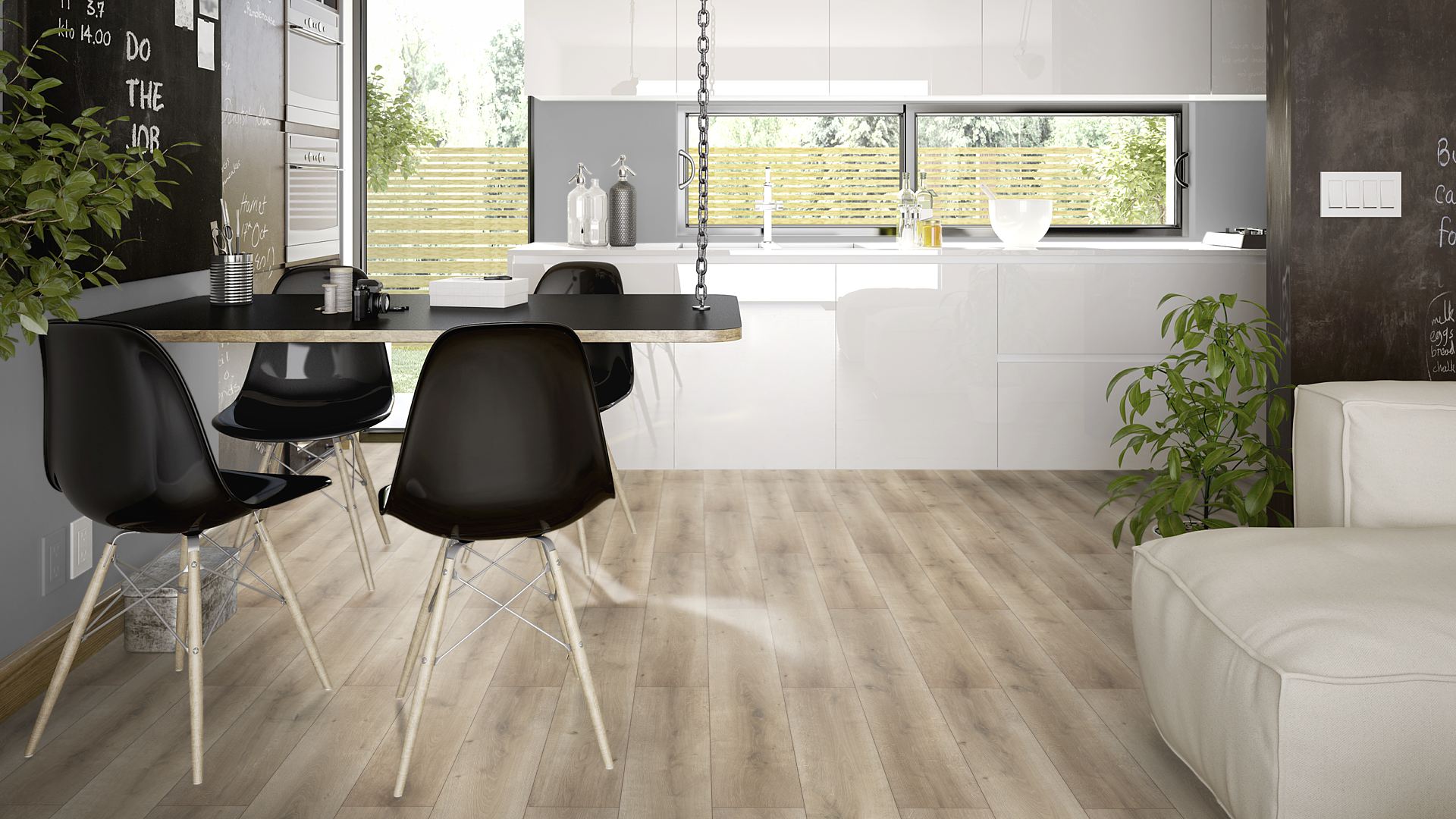 740720_8 Classen Laminatboden Waterresistent Oak Light Grey Brown