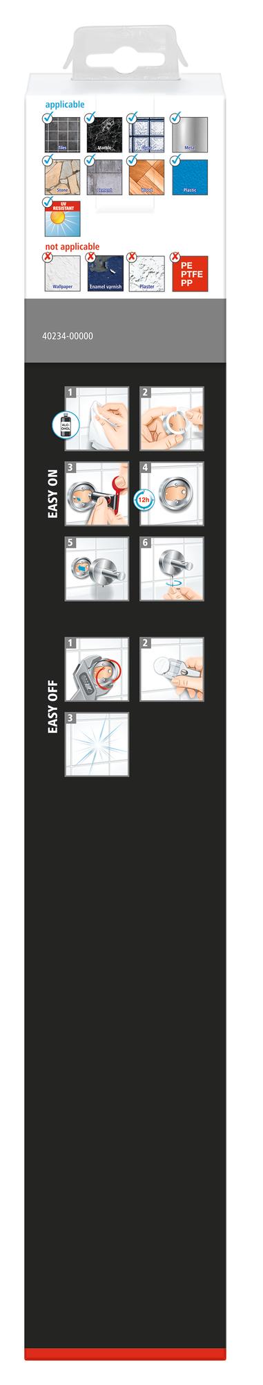 tesa_EKKRO_402340000000_LI490_back_pa tesa ekkro Handtuchhalter, zweiarmig