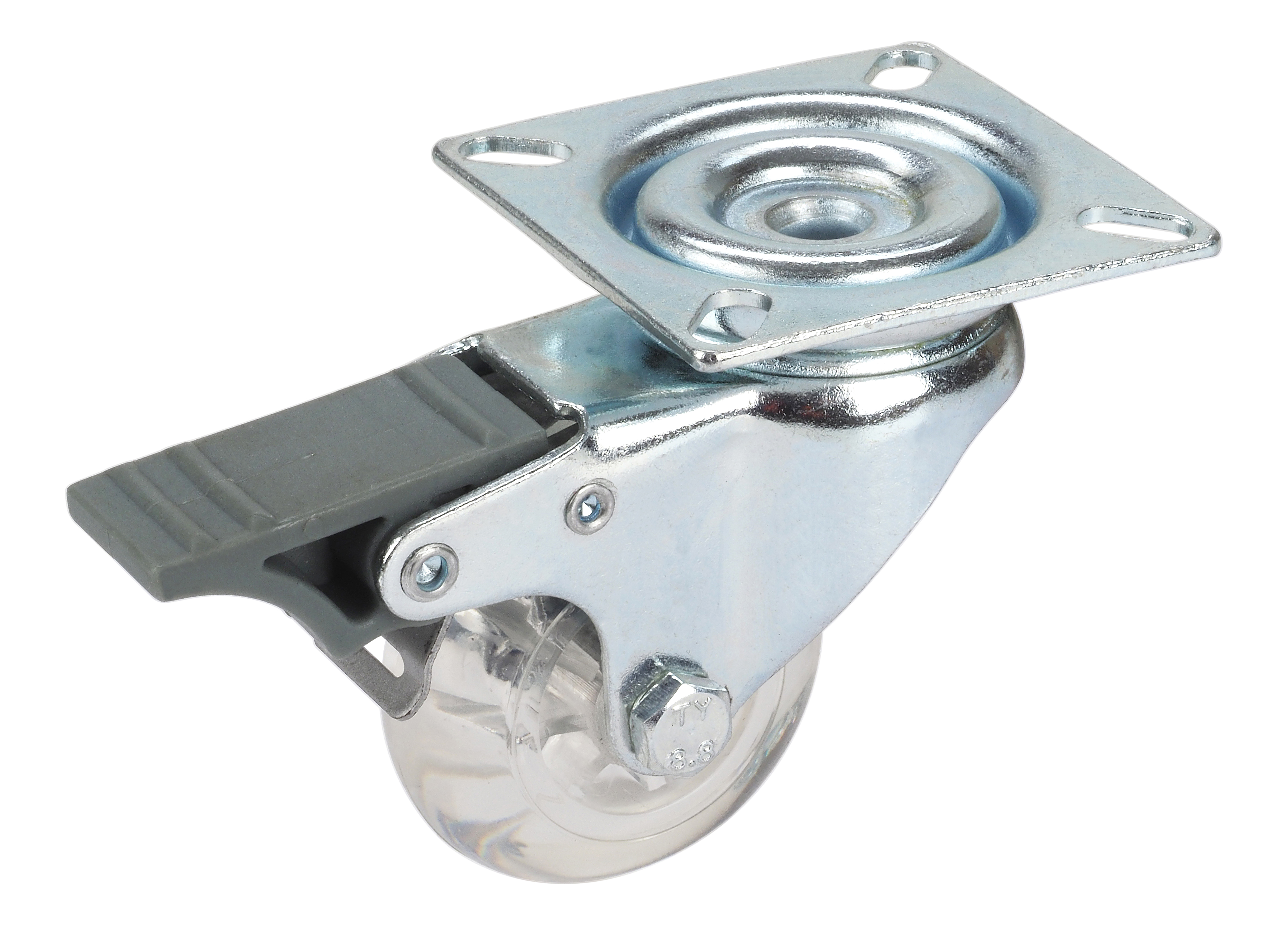 Dörner + Helmer Design-Lenkrolle mit Polyurethan-Rad