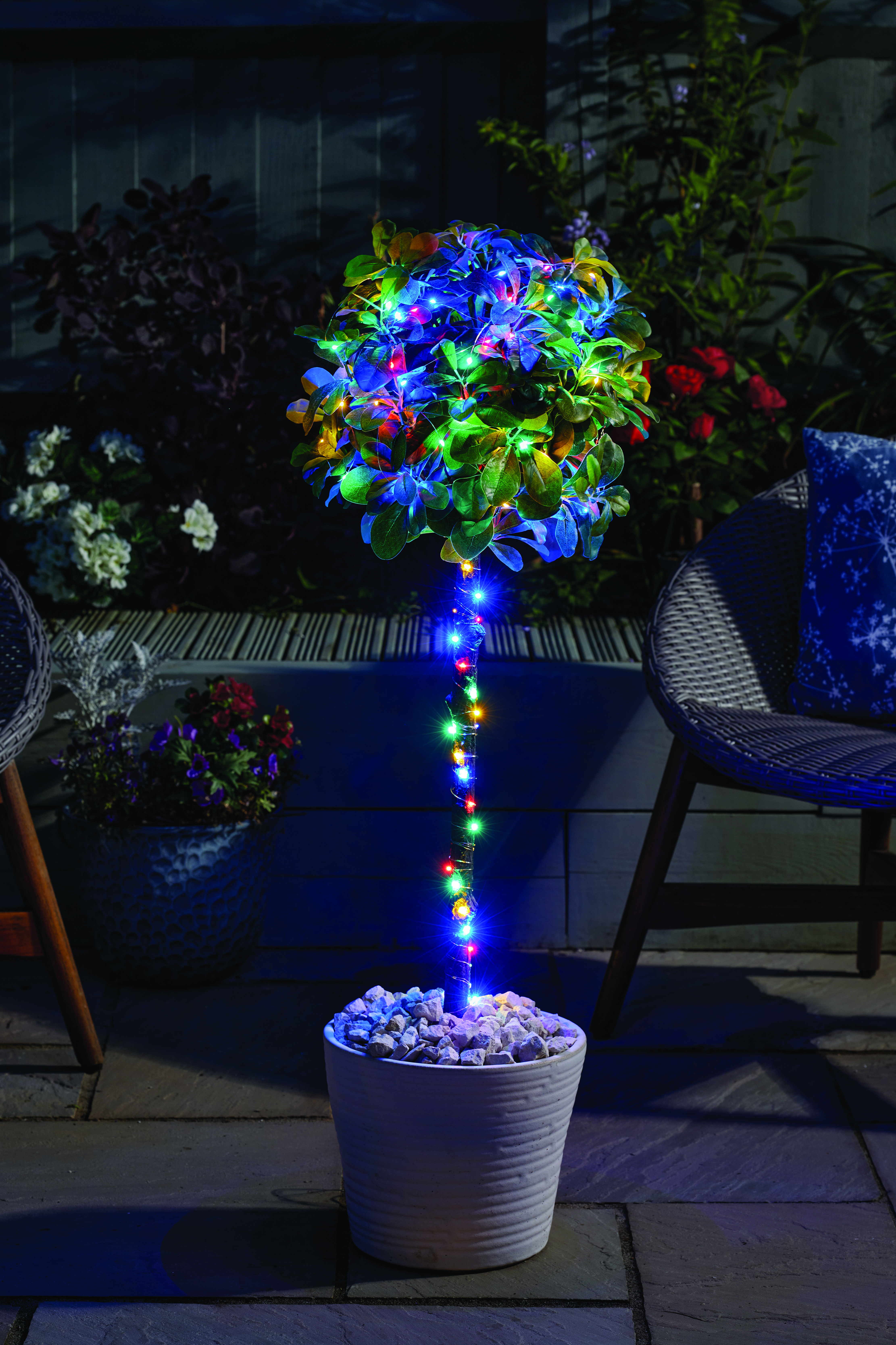 Smart Garden Bunte Draht Solarlichterkette, 100 LED's Smart Garden Bunte Draht Solarlichterkette, 100 LED's