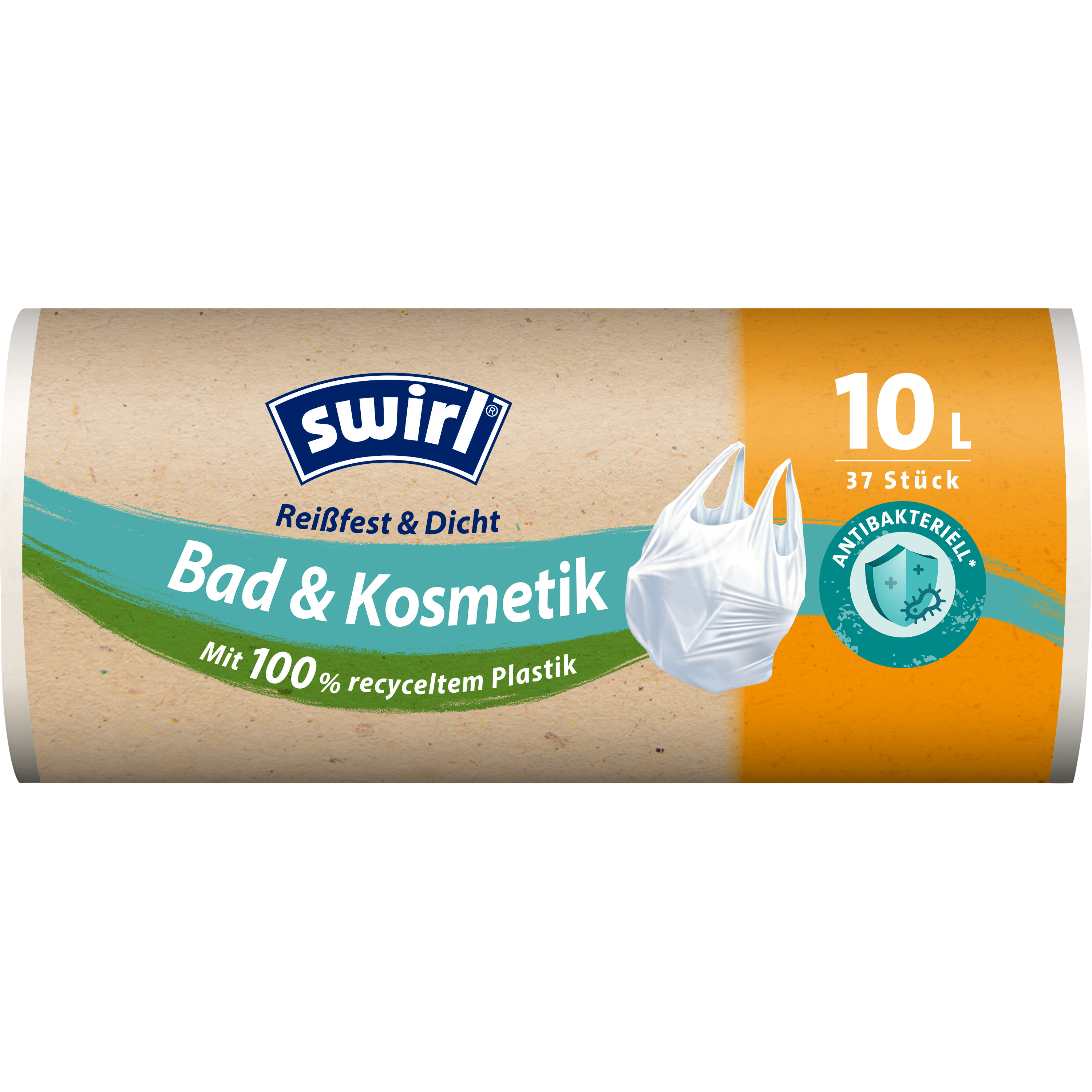 Swirl® Tragegriff-Müllbeutel Bad- & Kosmetik, 10 l Swirl® Tragegriff-Müllbeutel Bad- & Kosmetik, 10 l