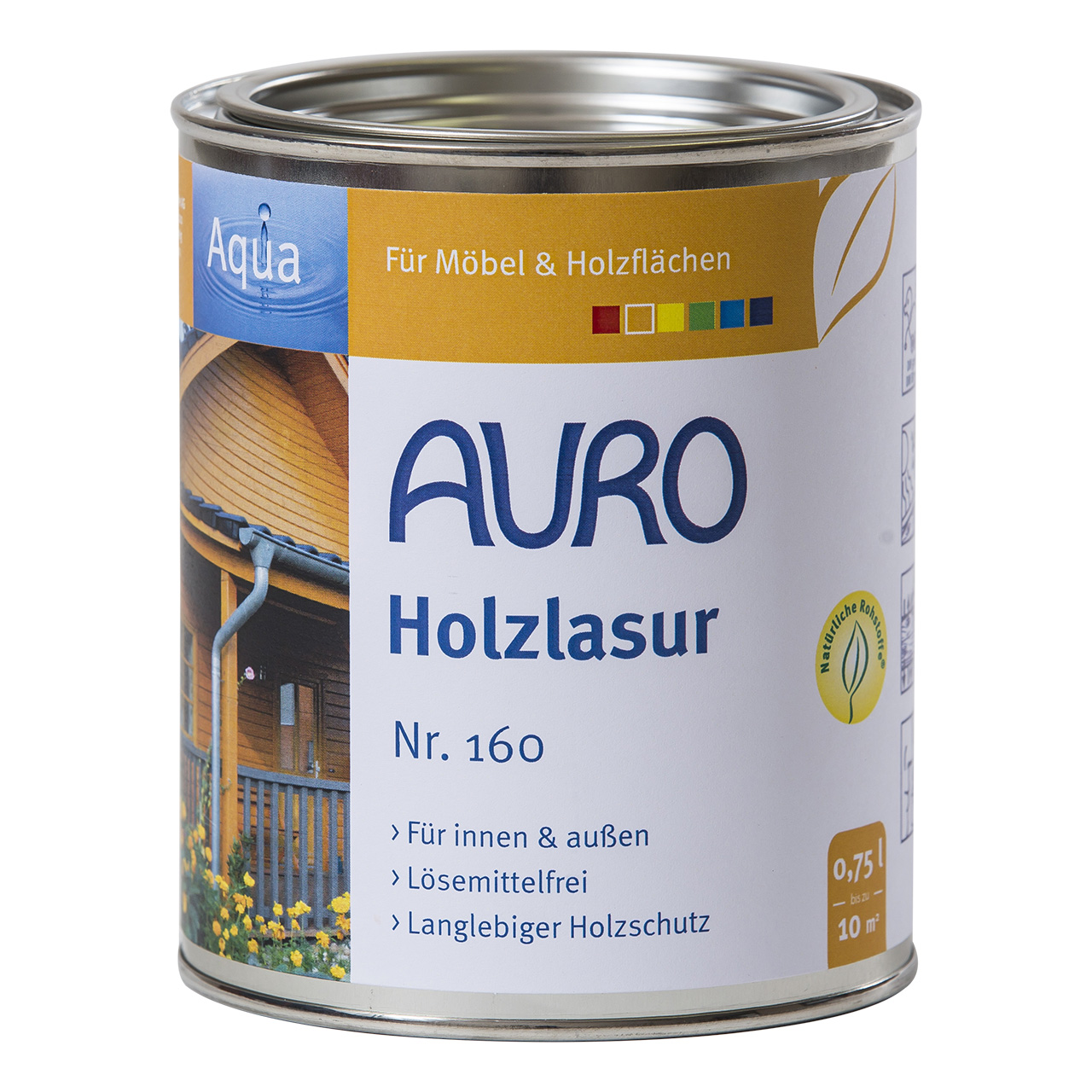 Auro Holzlasur Nr. 160 azurblau, 750ml