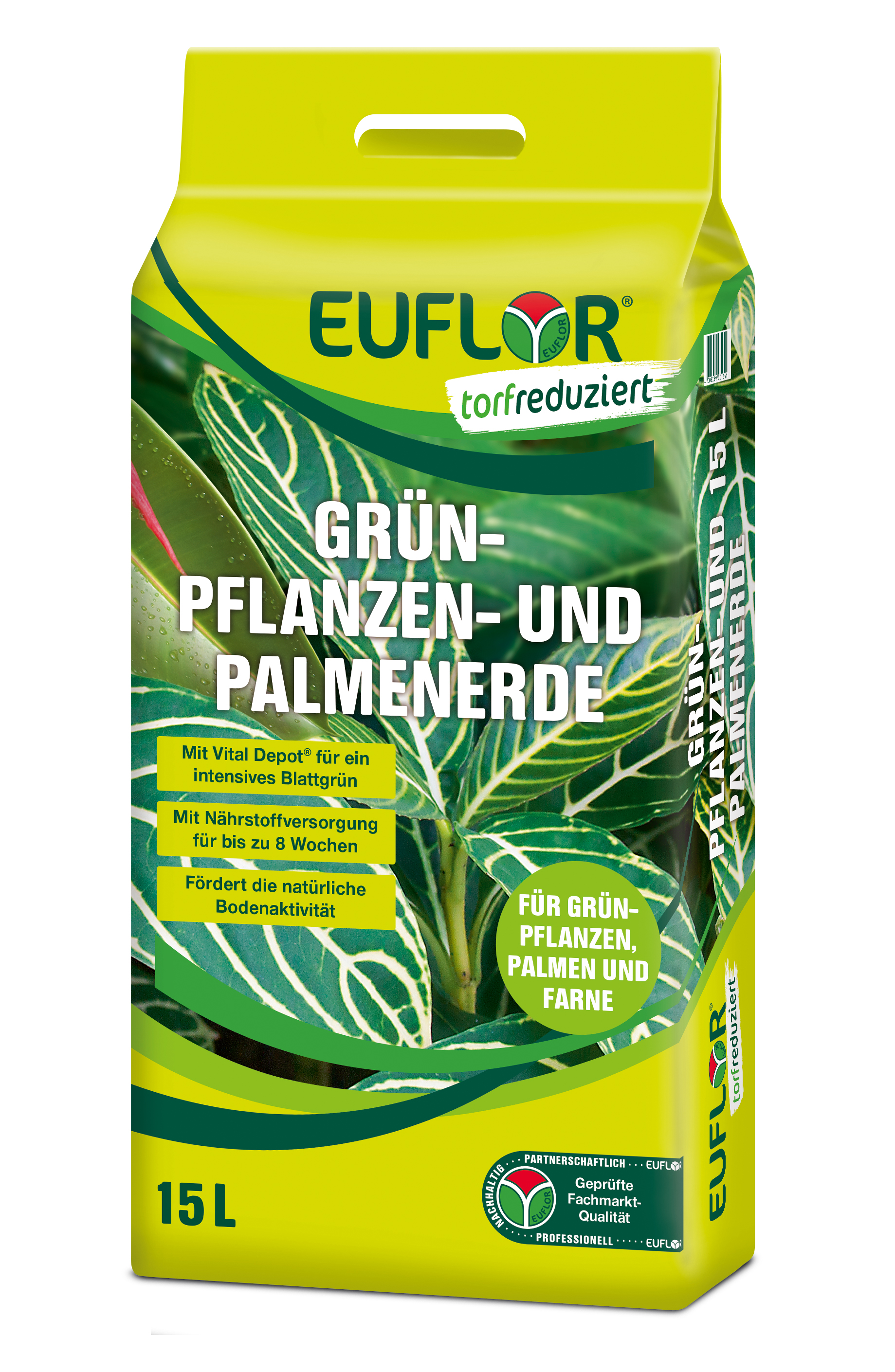 Euflor Grünpflanzen- und Palmenerde, 15 L Euflor Grünpflanzen- und Palmenerde, 15 L