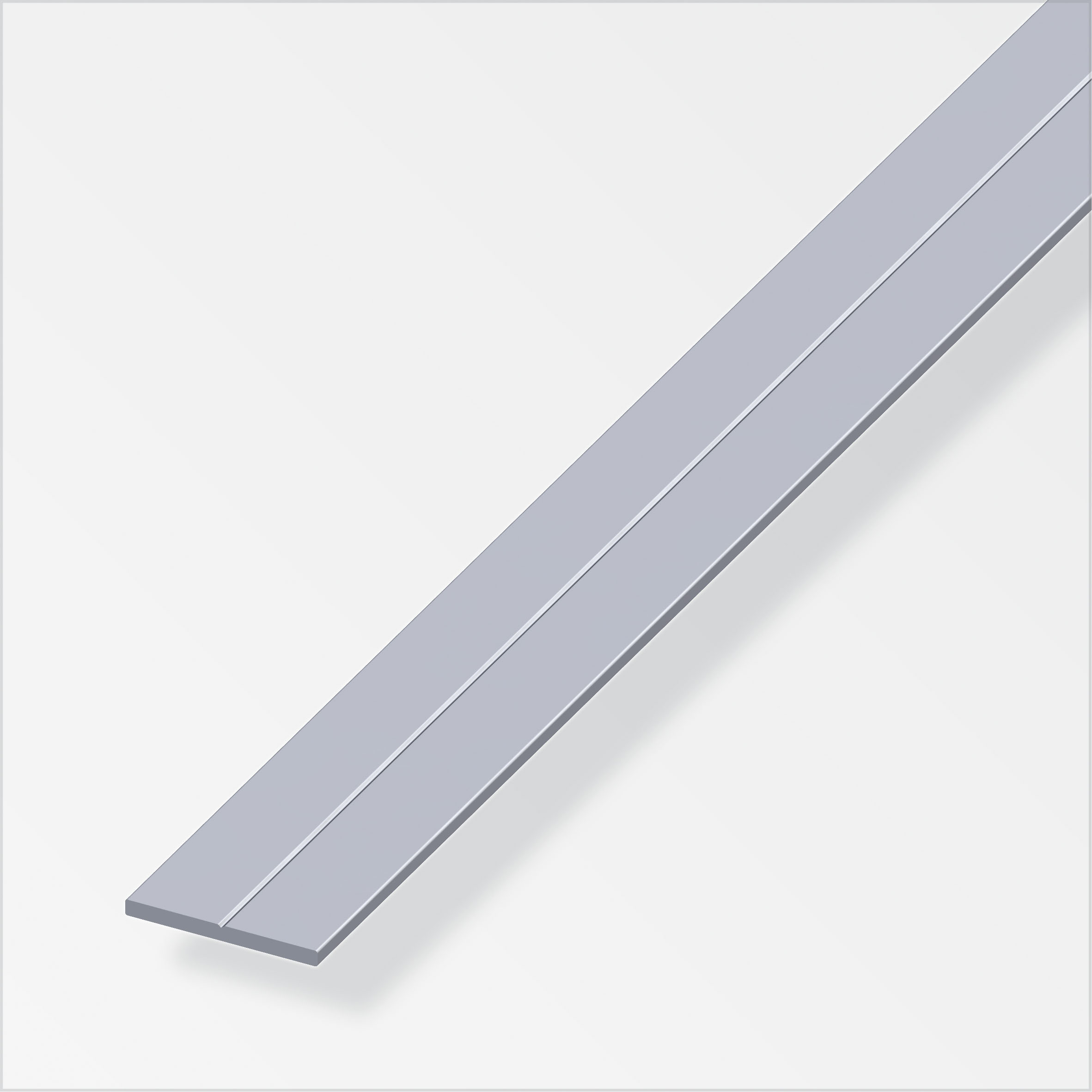 Alfer Flachstange 23,5 x 2 mm, Aluminium blank 2,5 m
