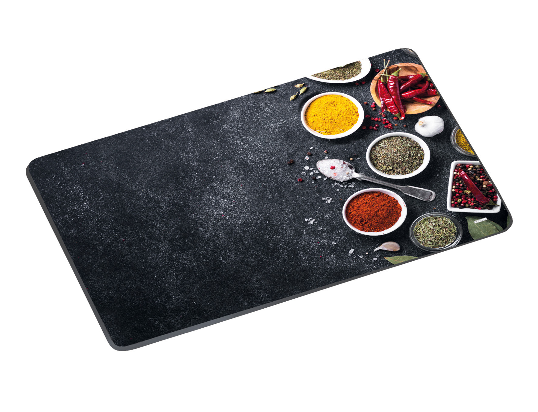 Kesper Glasschneideplatte, Motiv: Spices, 29,5 x 19 x 0,7 cm Kesper Glasschneideplatte, Motiv: Spices, 29,5 x 19 x 0,7 cm