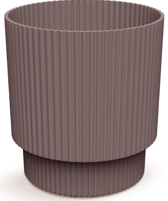 Prosperplast Blumentopf Milly Round, Ø 12,8 cm, marsala