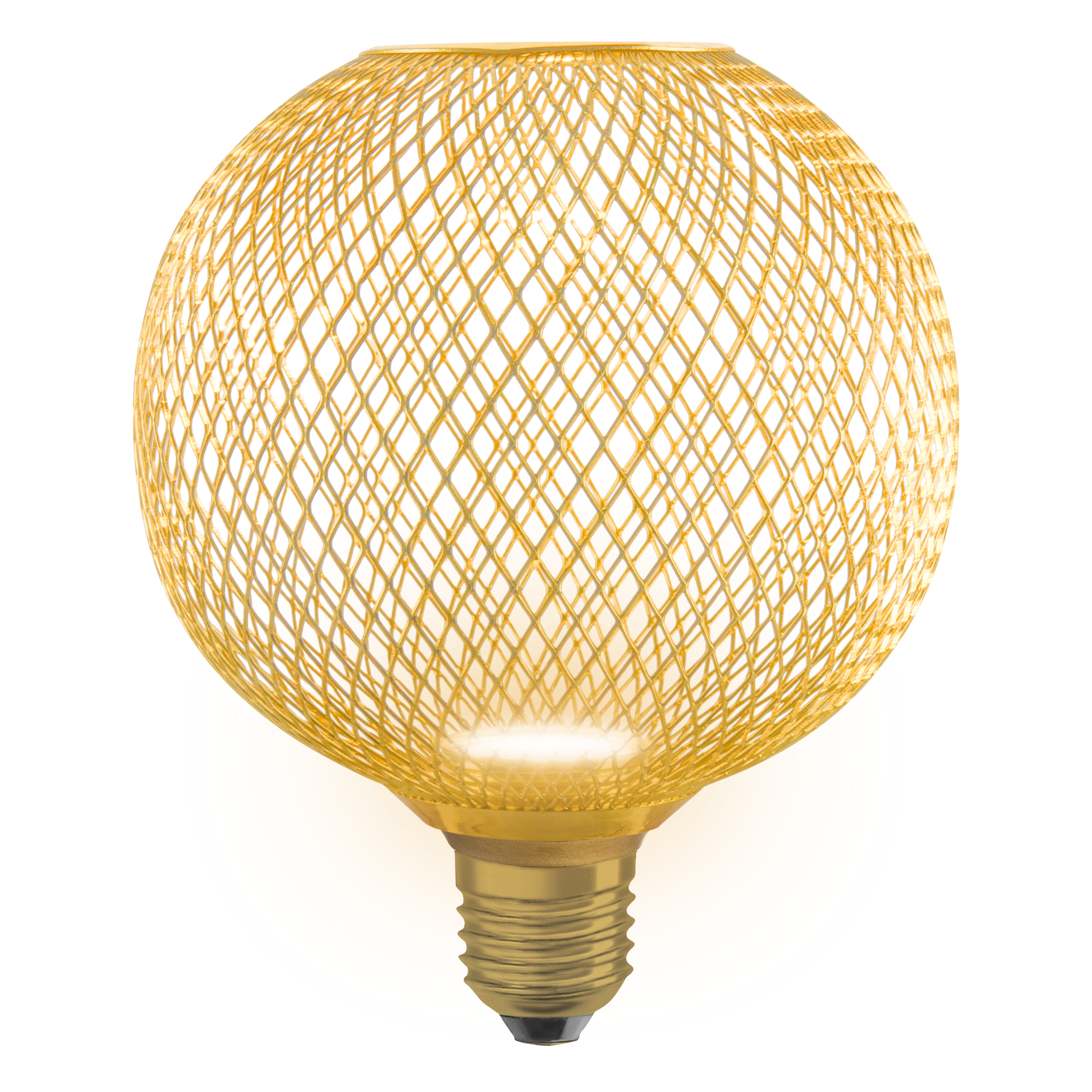 Osram LED Flatlampe 125 mm, gold, warmweiß, E27