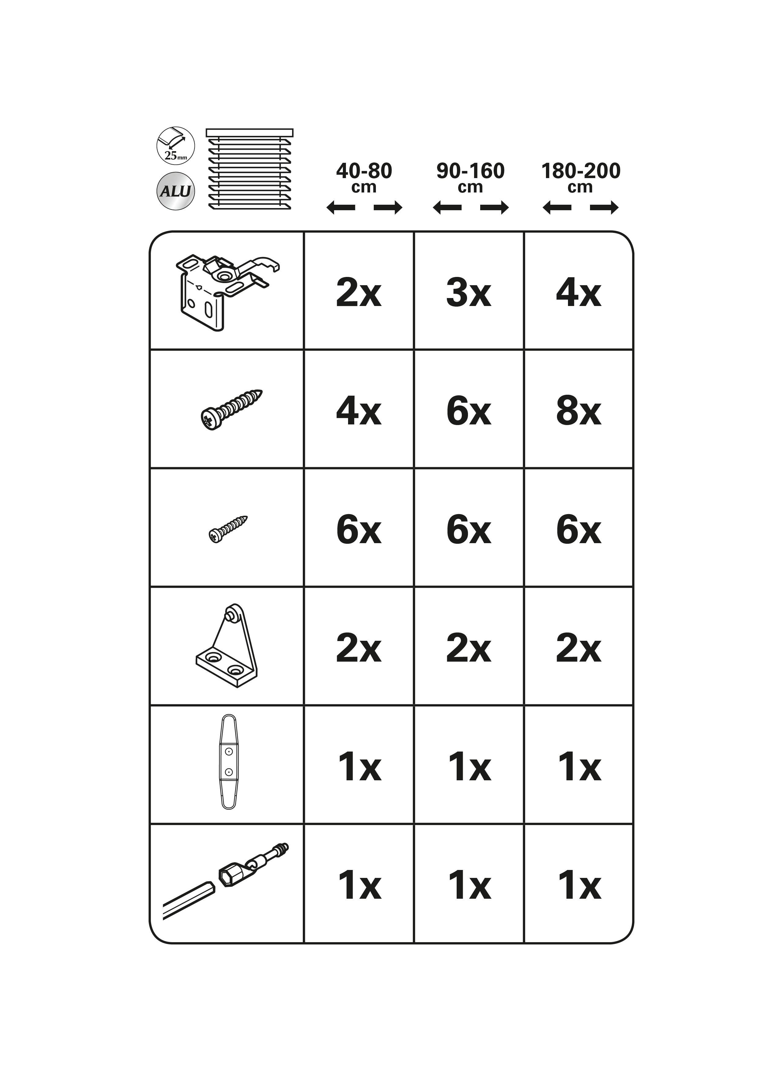 137913_06 GARDINIA ALU-JALOUSIE 25MM 110X175 WEISS